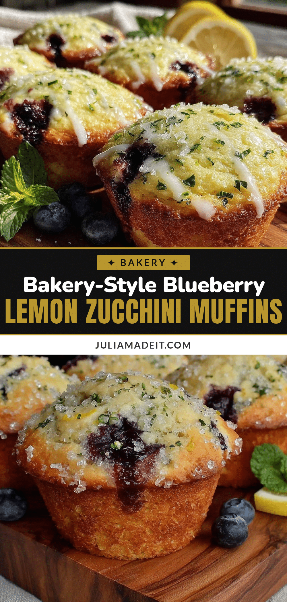blueberry lemon zucchini muffins recipe
