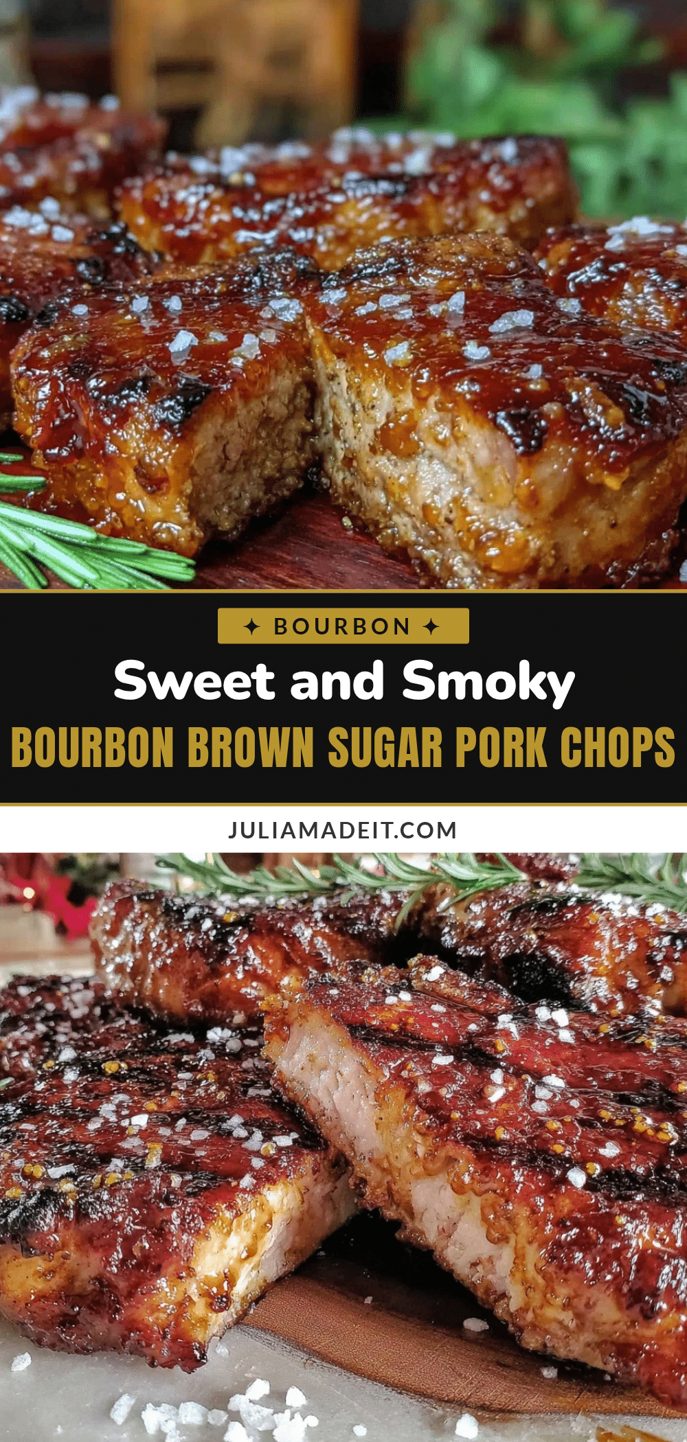 bourbon brown sugar grilled pork chops recipe