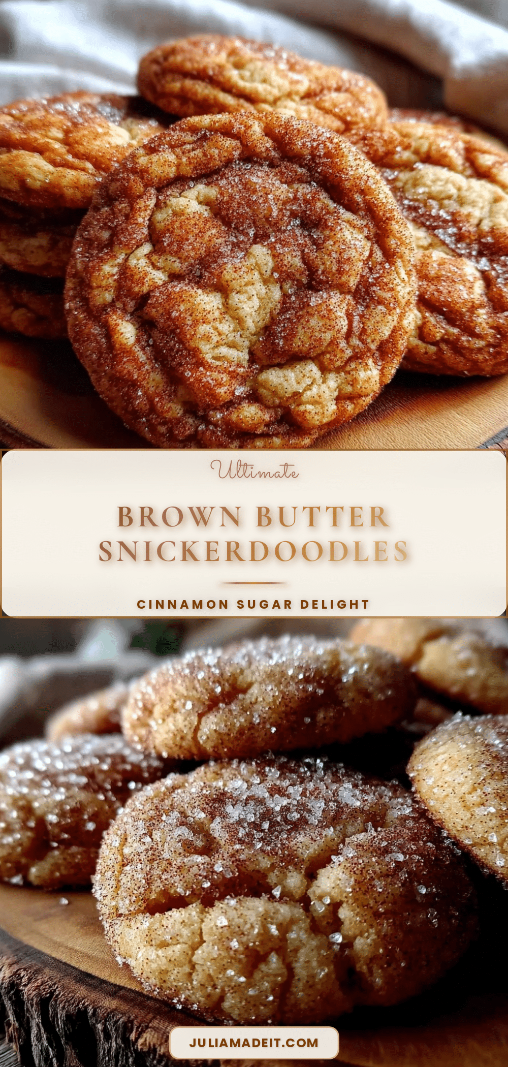 brown butter snickerdoodles recipe