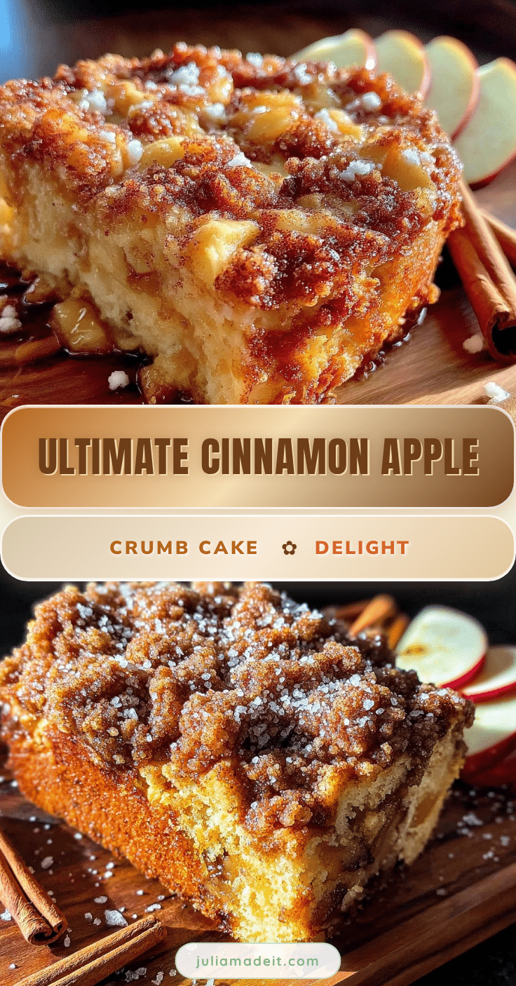cinnamon apple crumb cake recipe