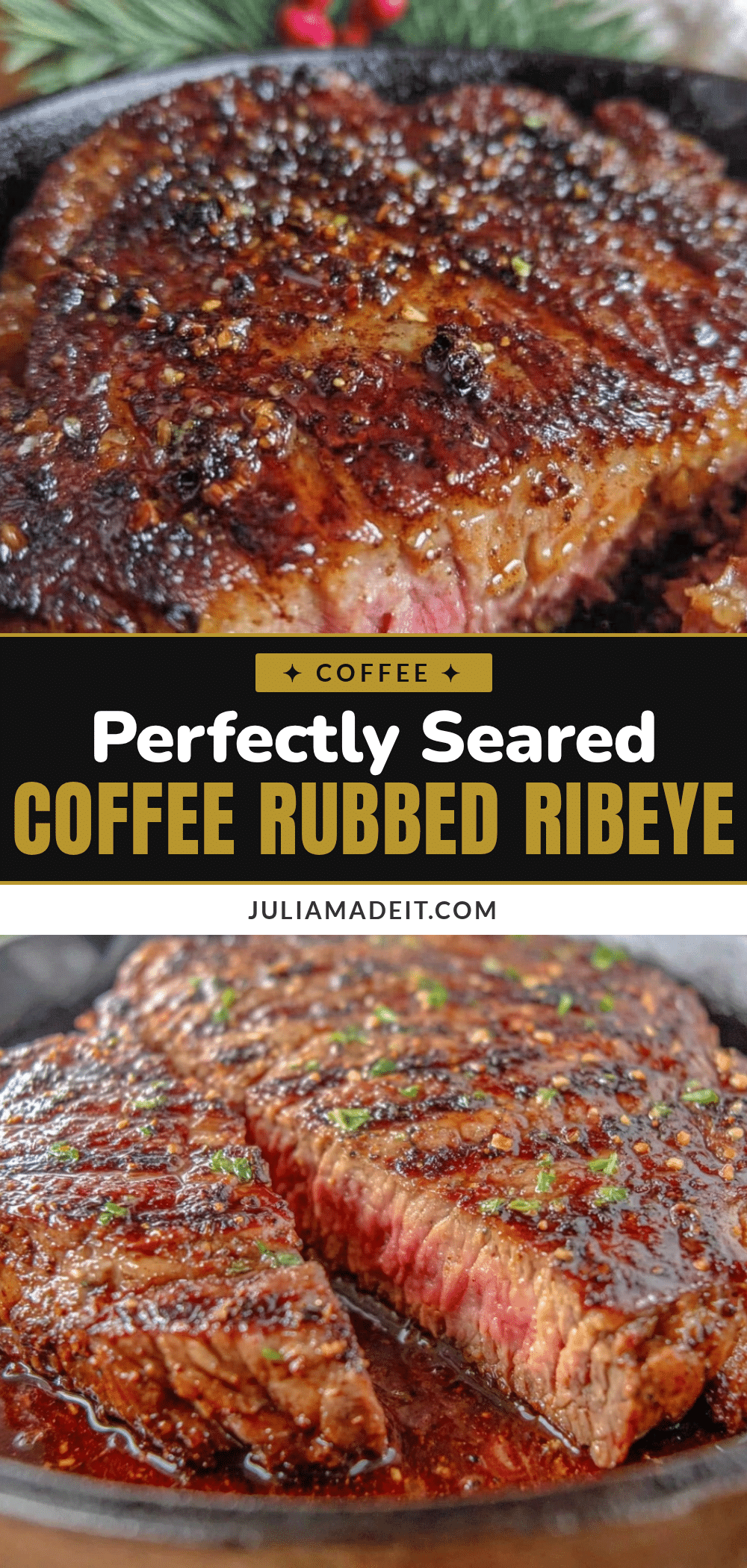 coffee rubbed ribeye steak recipe