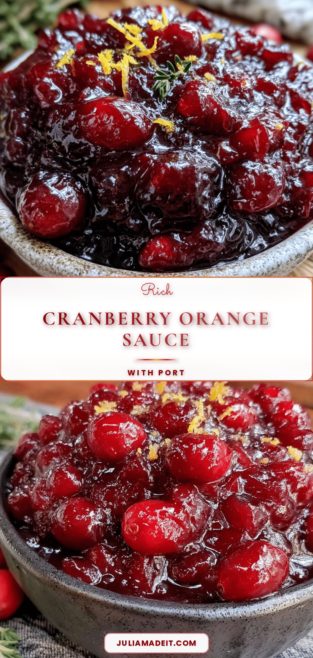 cranberry orange sauce with port wine recipe