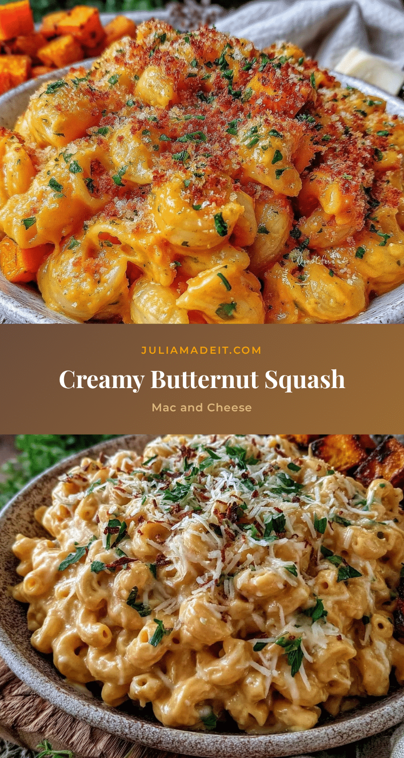 creamy butternut squash mac and cheese recipe