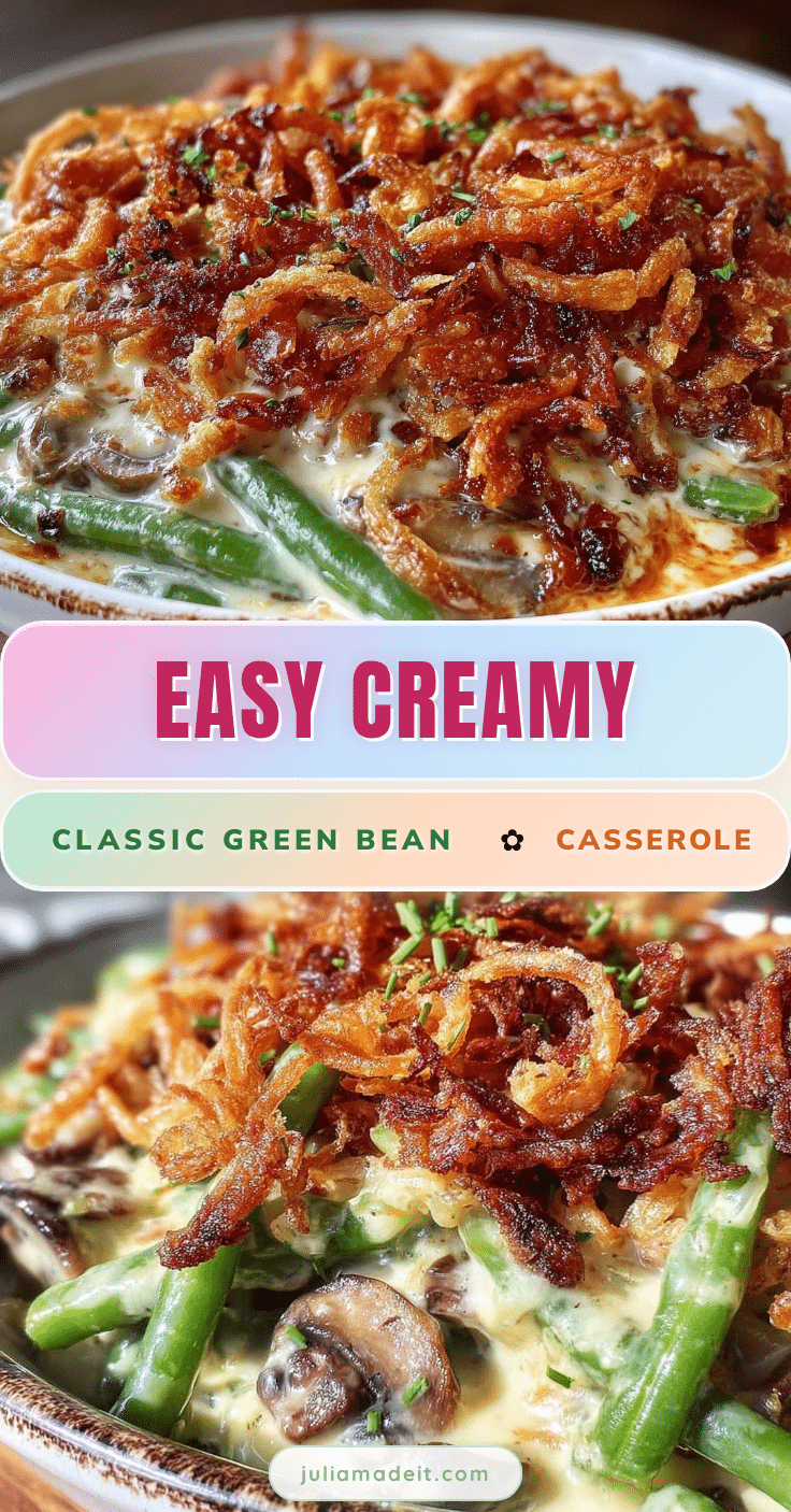 creamy classic green bean casserole recipe