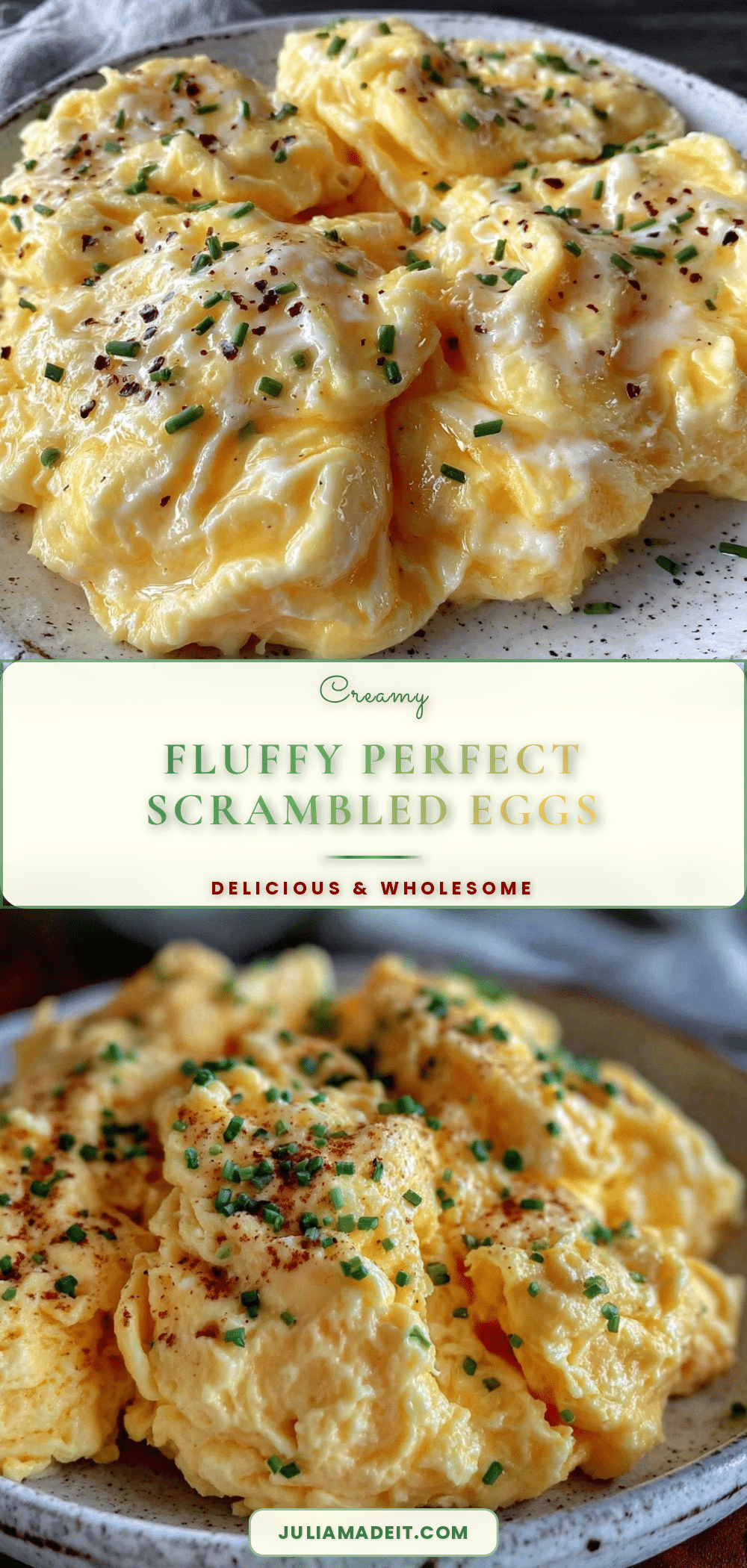 creamy fluffy scrambled eggs recipe