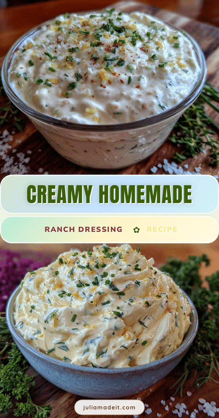 creamy homemade ranch dressing recipe