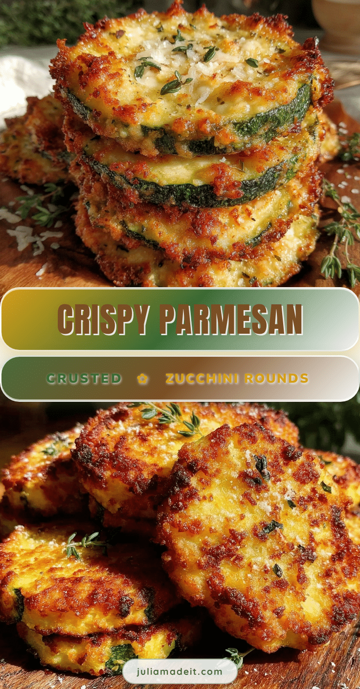 crispy parmesan crusted zucchini rounds recipe