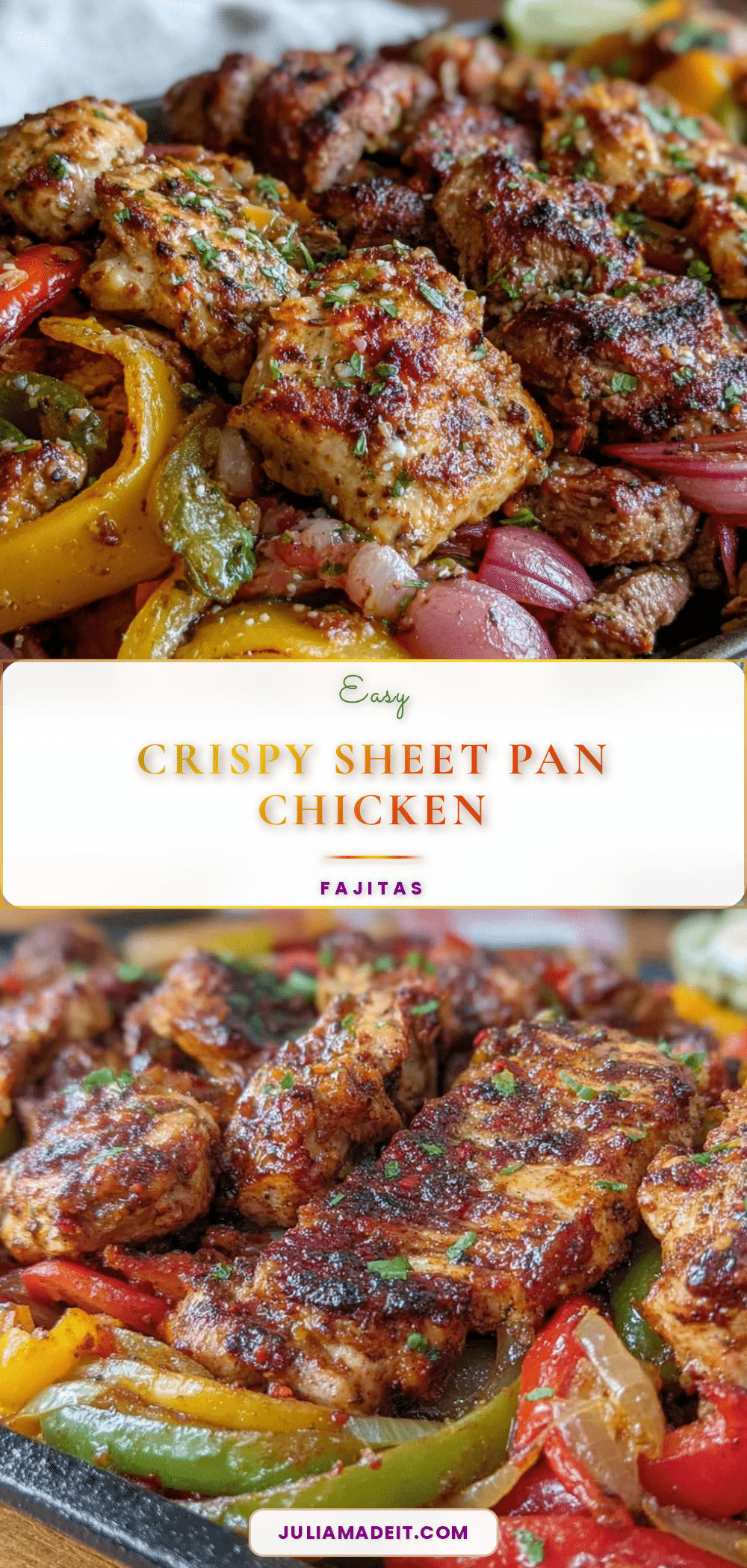 easy crispy sheet pan fajitas recipe
