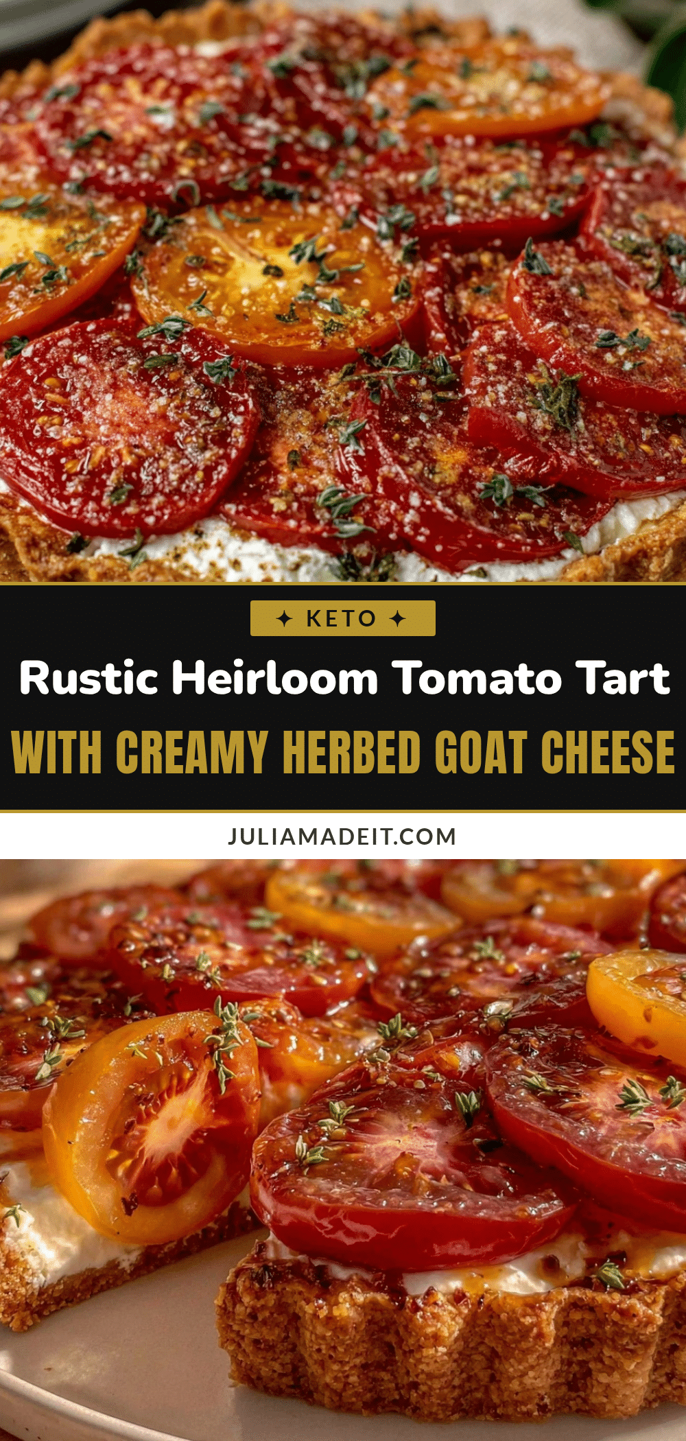 flavorful heirloom tomato tart recipe