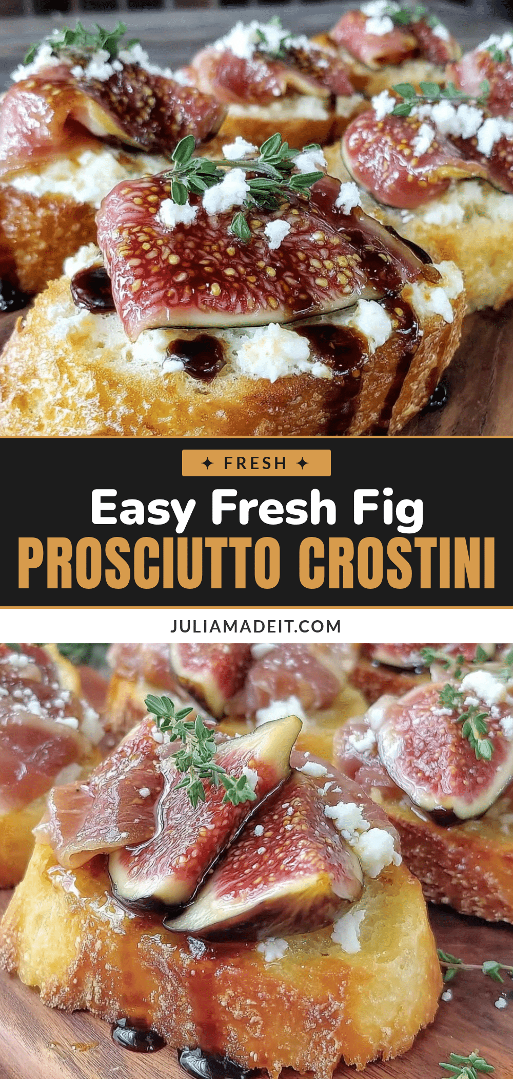 fresh fig and prosciutto crostini recipe