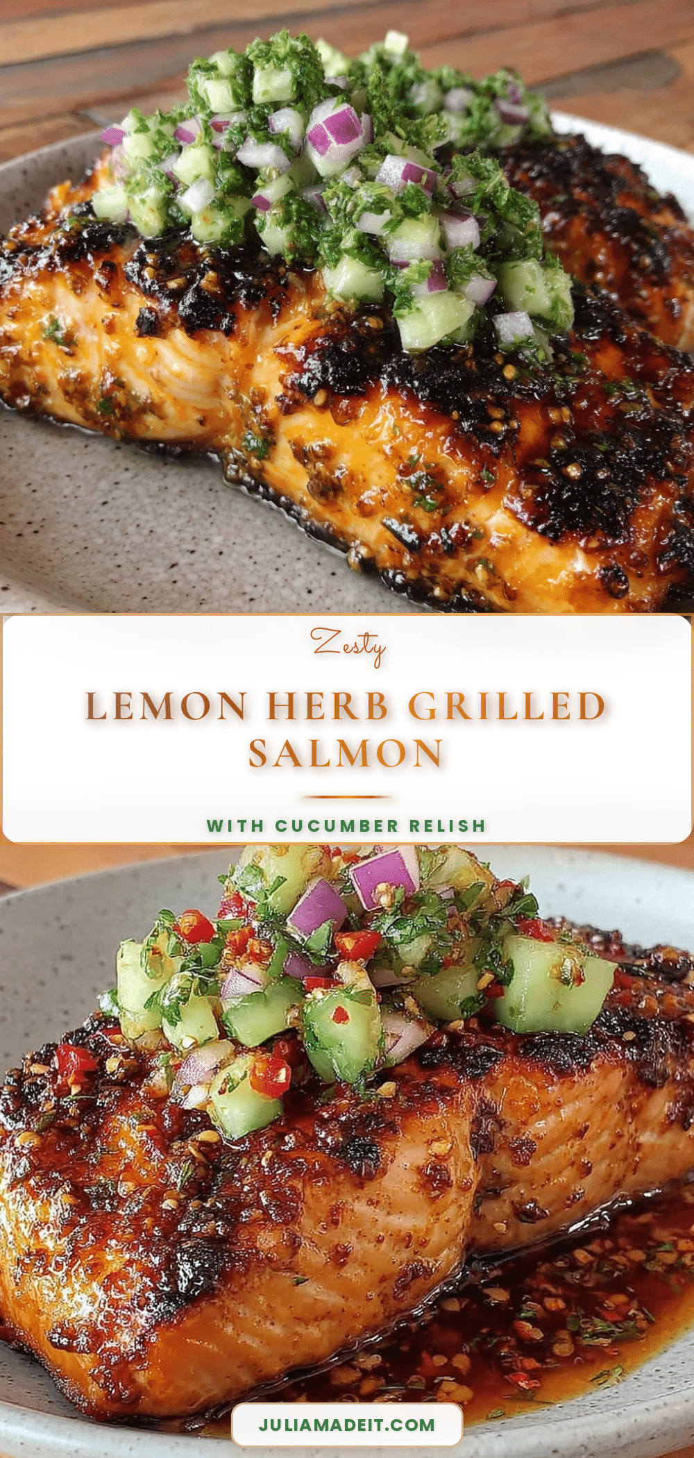 fresh lemon herb grilled salmon recipe
