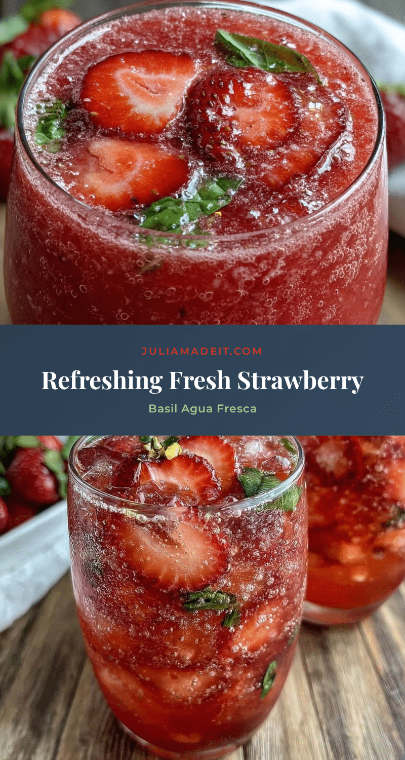 fresh strawberry basil agua fresca recipe
