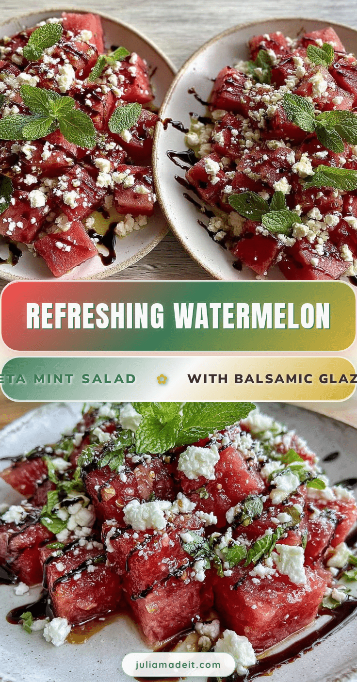 fresh watermelon feta mint salad recipe
