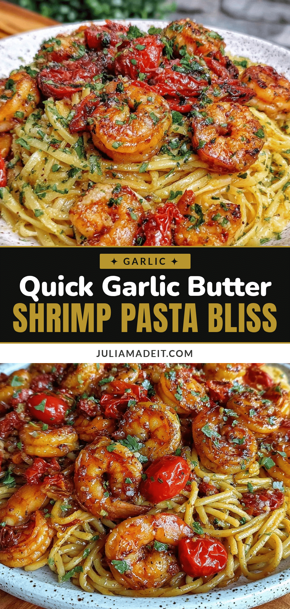 garlic butter shrimp pasta recipe