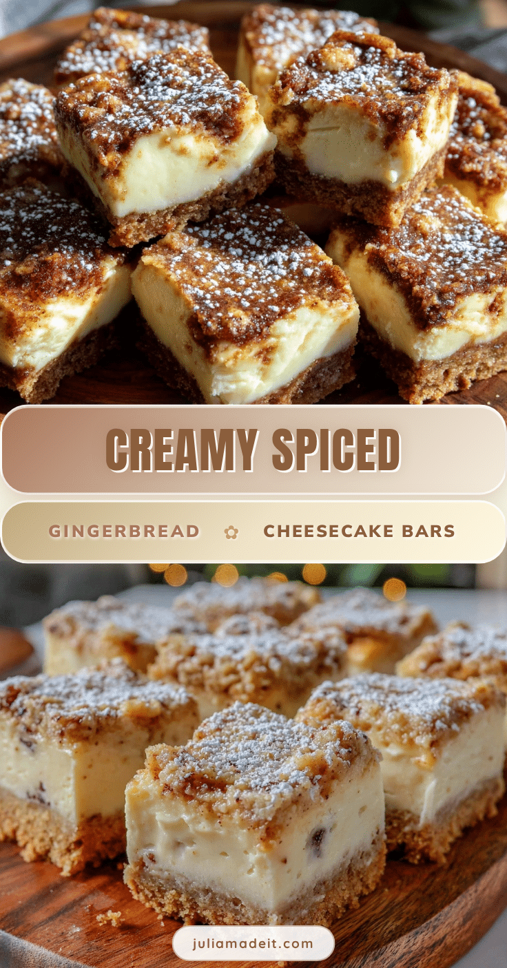 gingerbread cheesecake bars recipe
