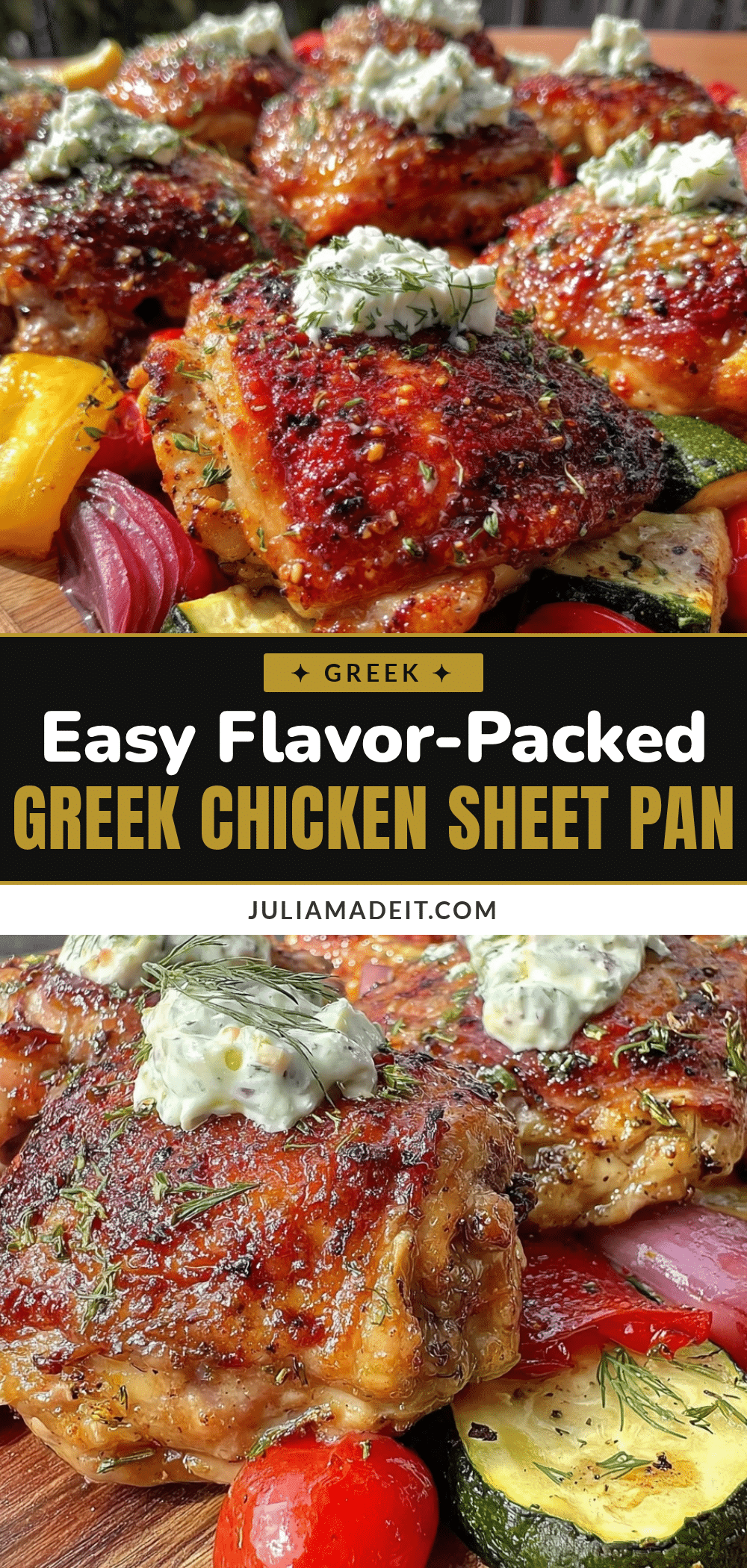 greek chicken sheet pan recipe