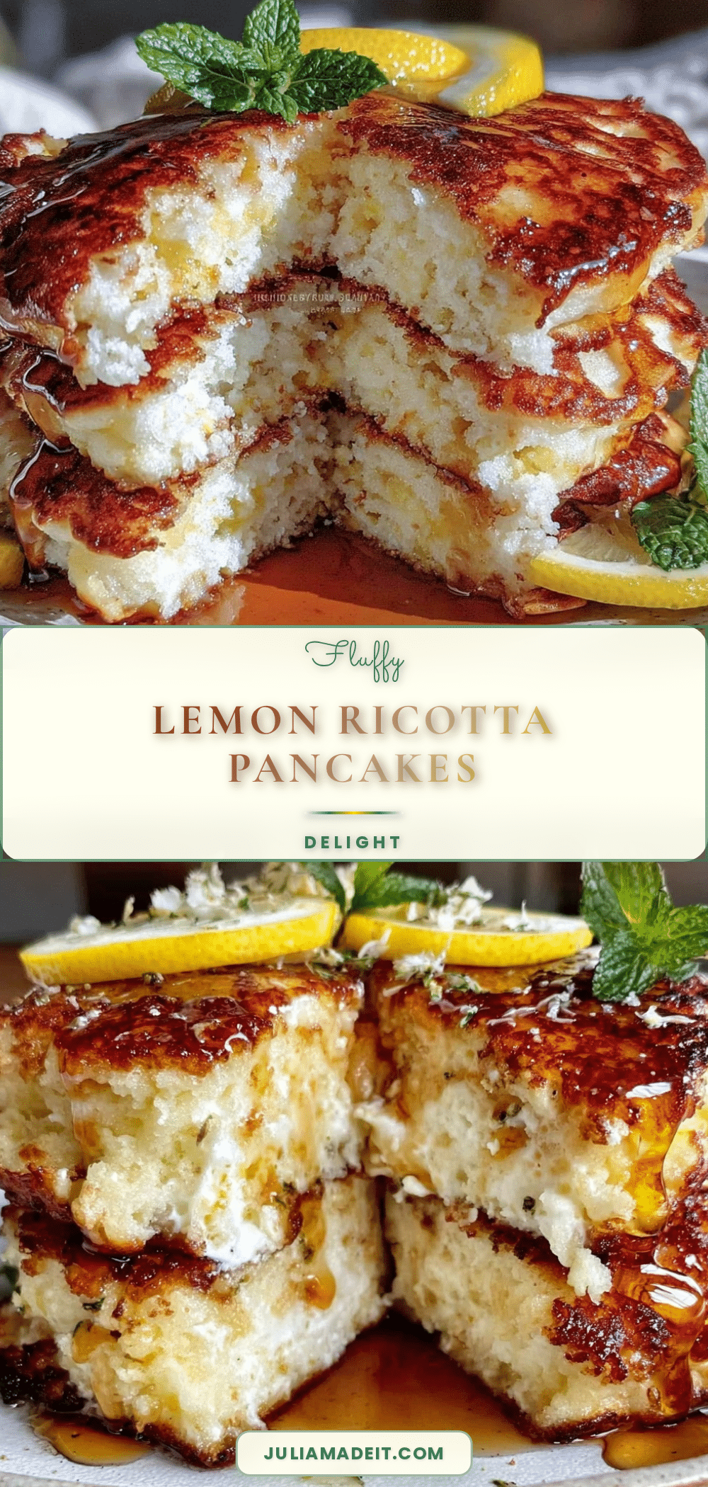 lemon ricotta pancakes recipe