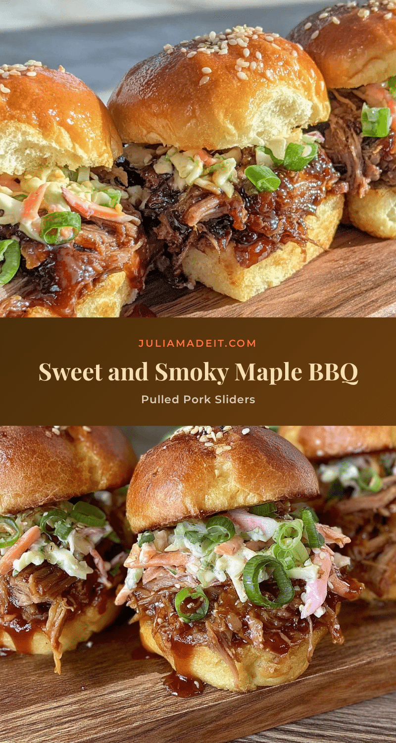 maple bbq pulled pork sliders recipe
