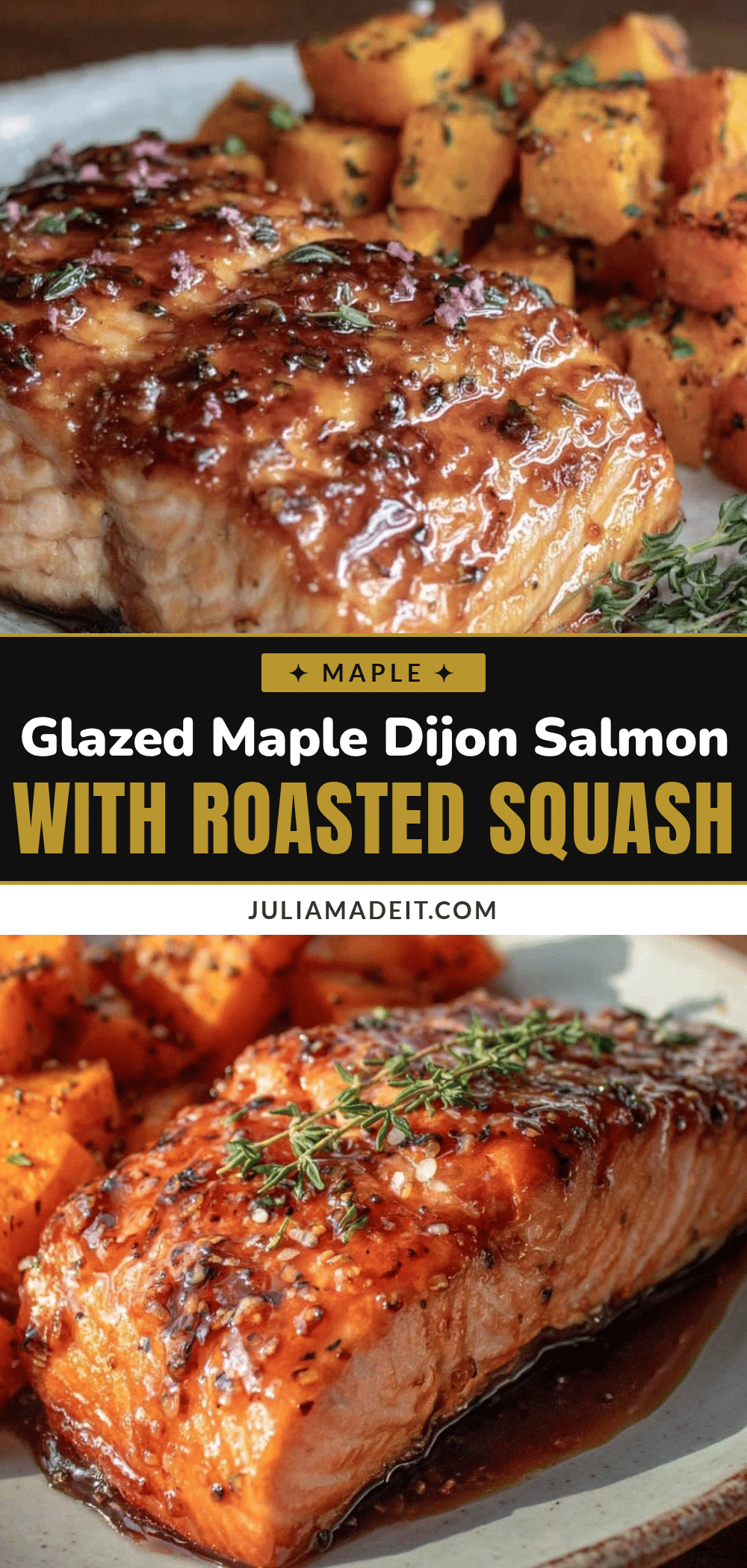 maple Dijon glazed salmon recipe