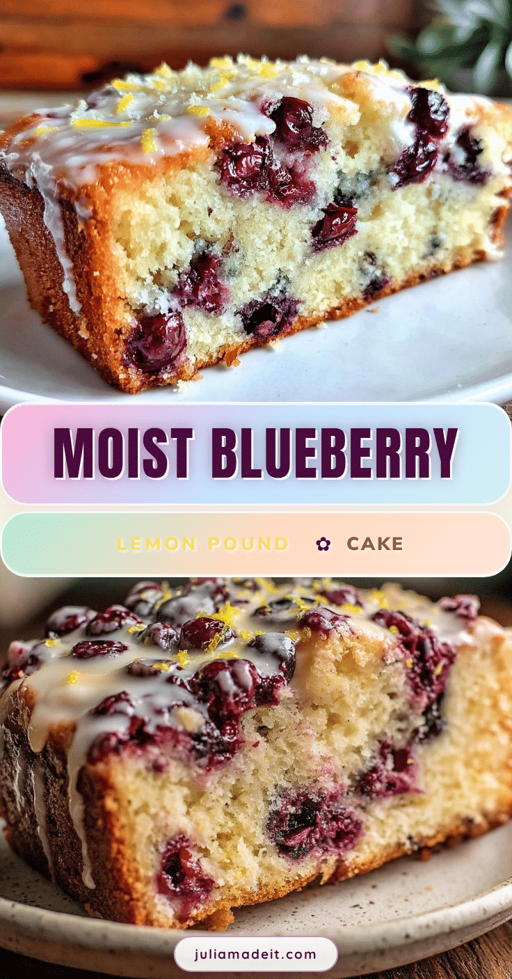 moist blueberry lemon pound cake recipe