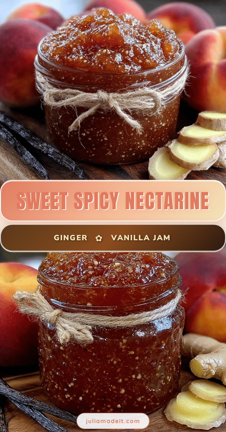 nectarine ginger vanilla bean jam recipe