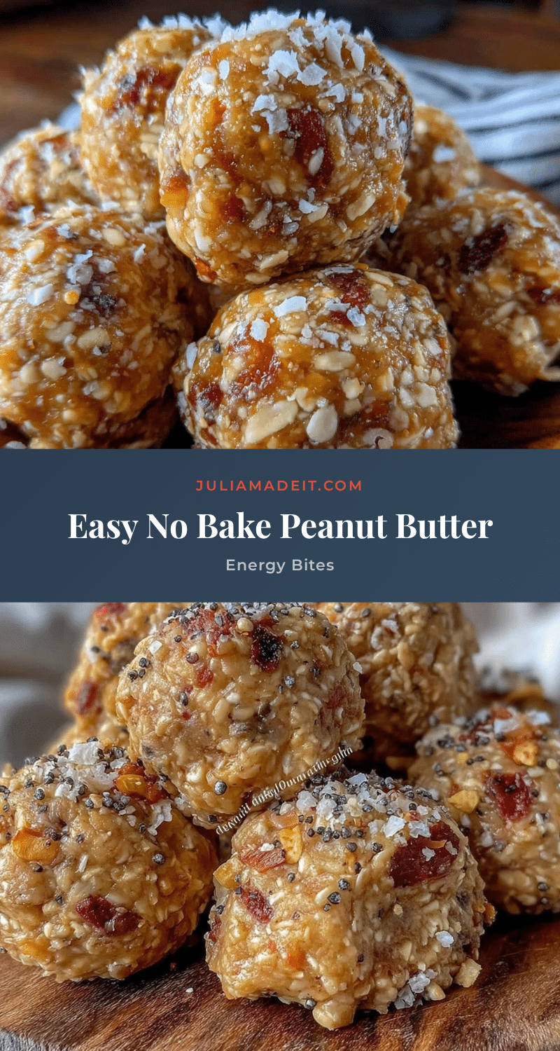 no bake peanut butter energy bites recipe