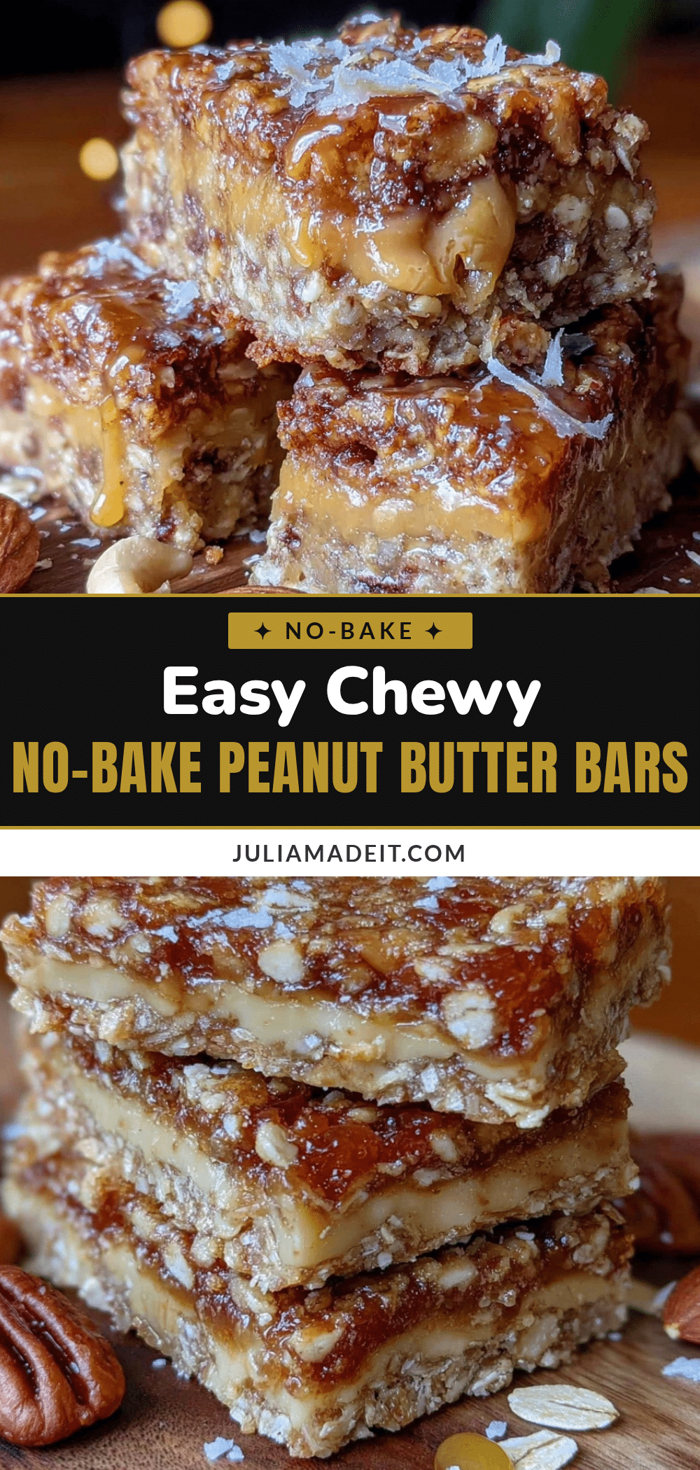 no-bake peanut butter granola bars recipe