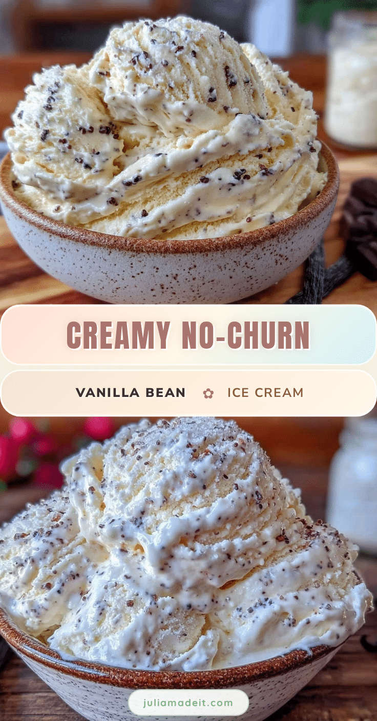 no-churn vanilla bean ice cream recipe