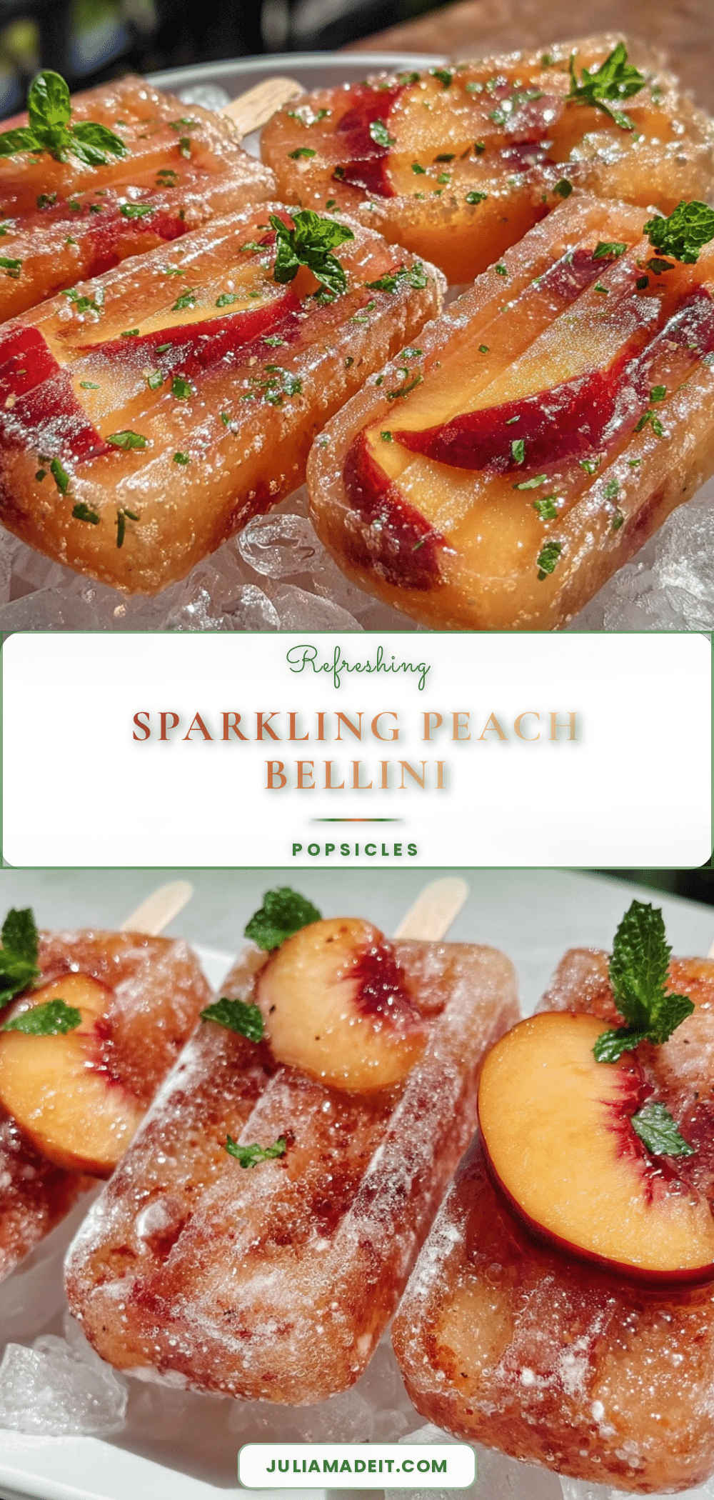 peach bellini popsicles recipe