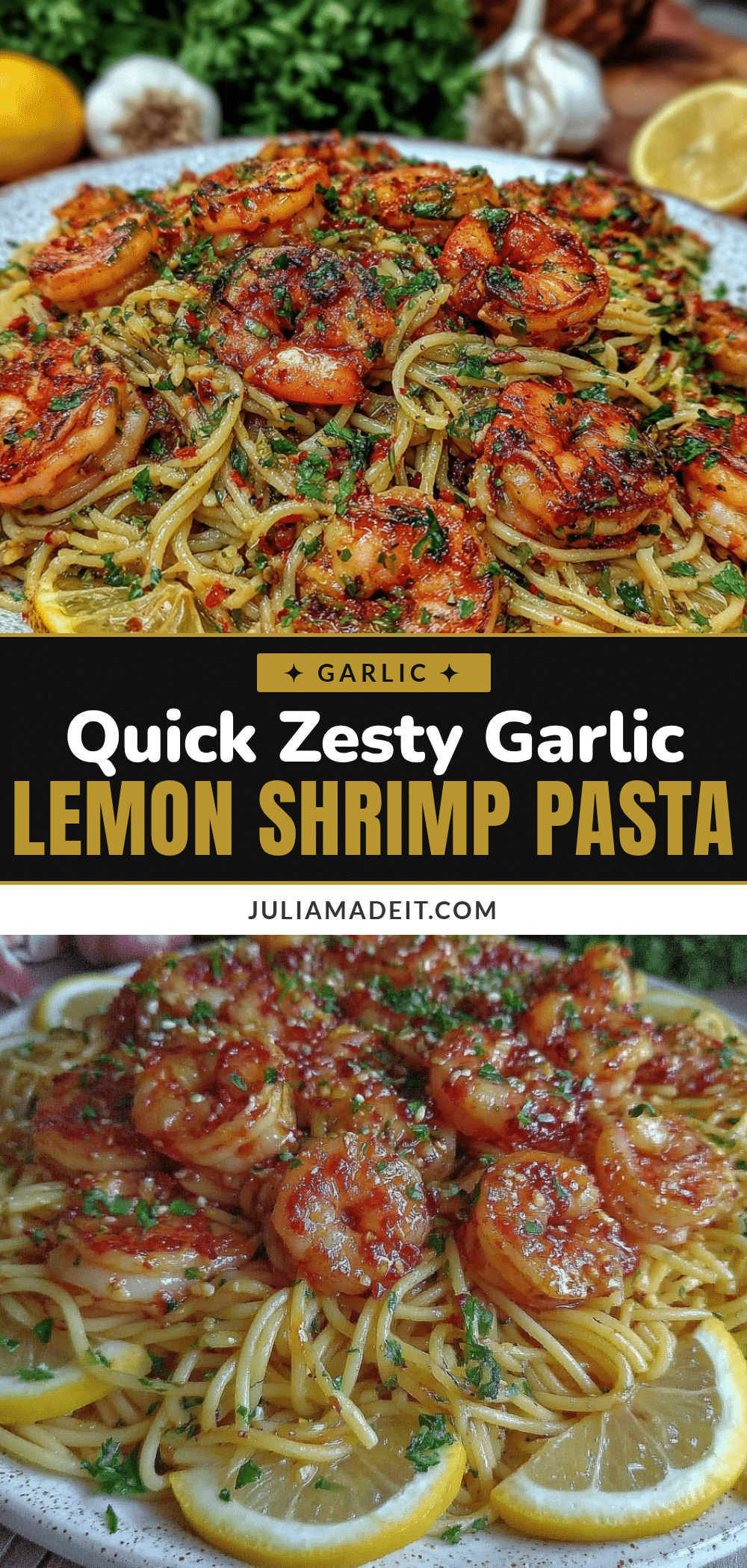 quick garlic shrimp pasta recipe