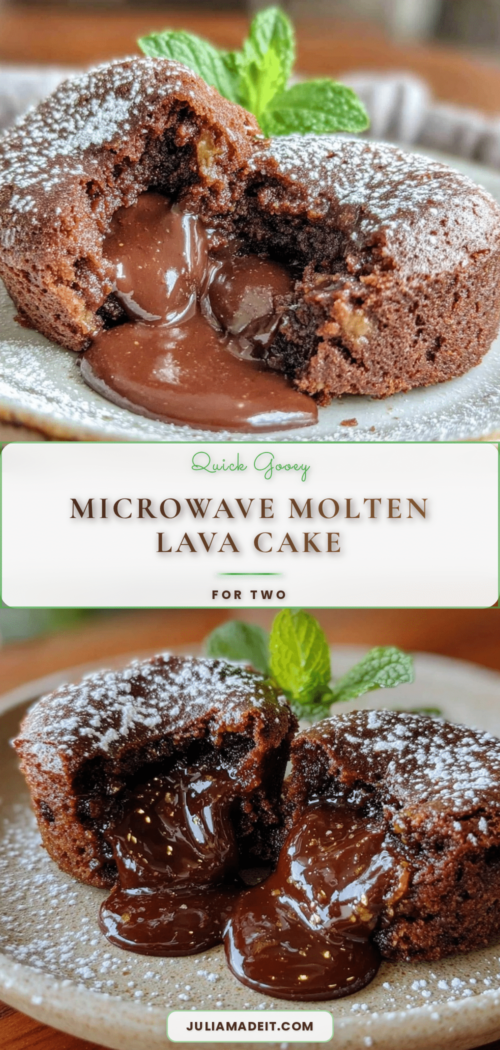 quick microwave molten lava cake for two recipe