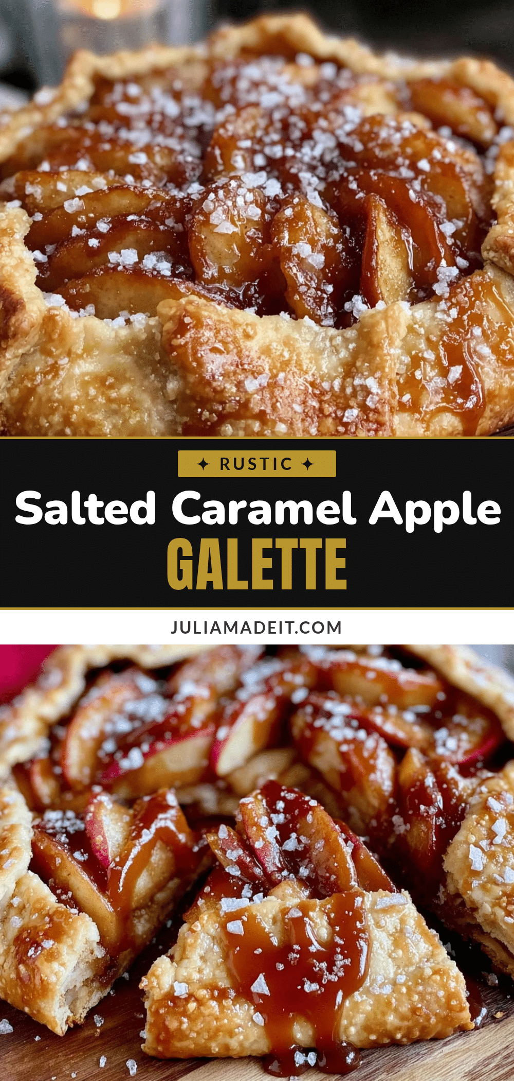 salted caramel apple galette recipe