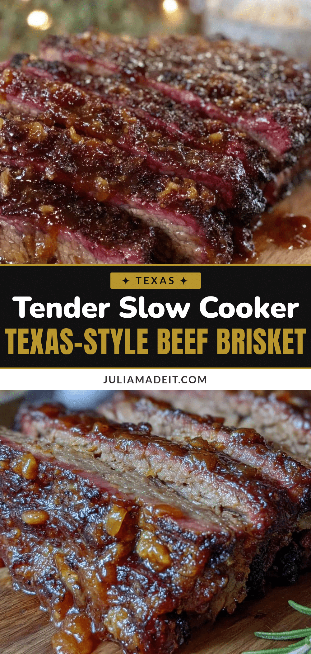 Texas-Style Beef Brisket Slow Cooker recipe
