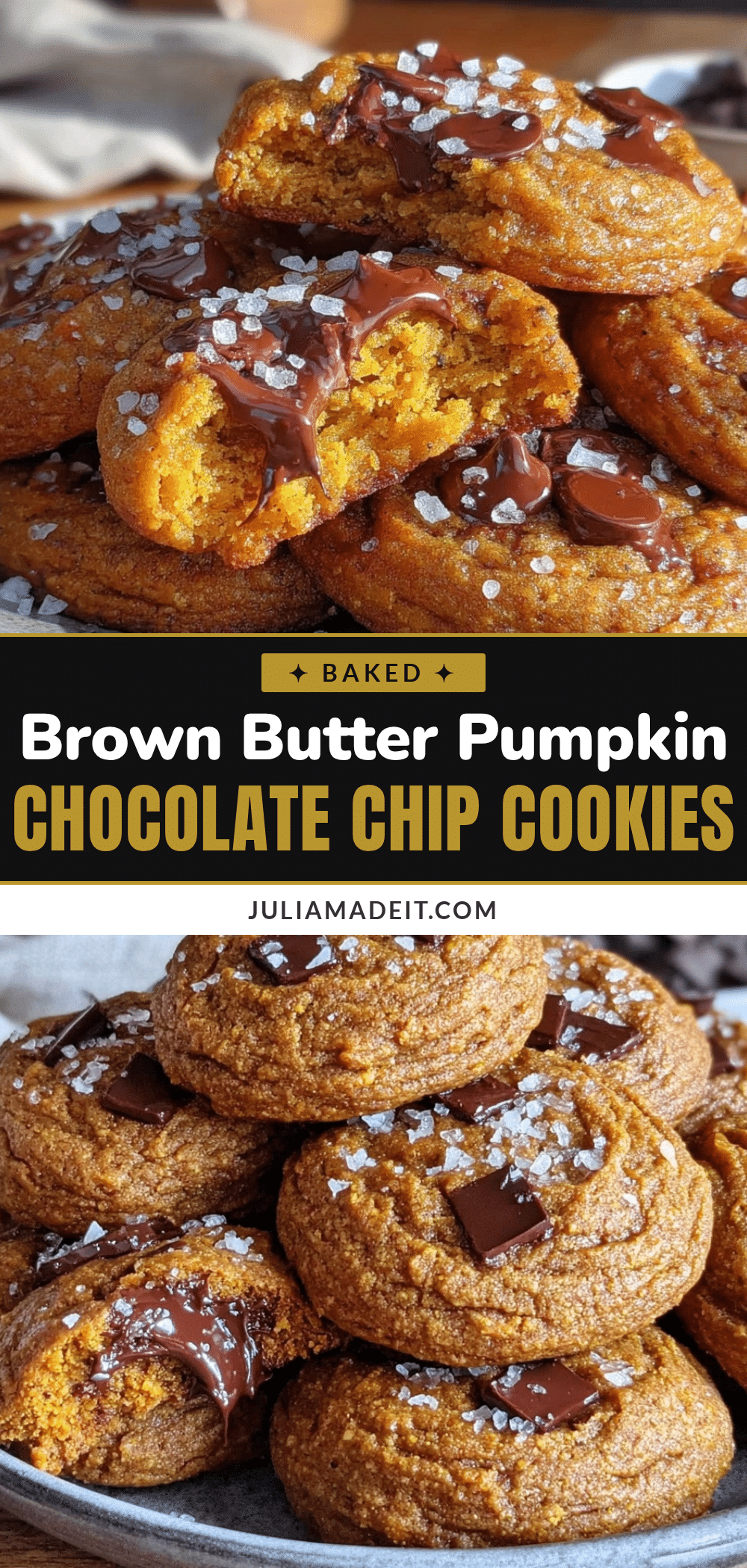 brown butter pumpkin chocolate chip cookies recipe