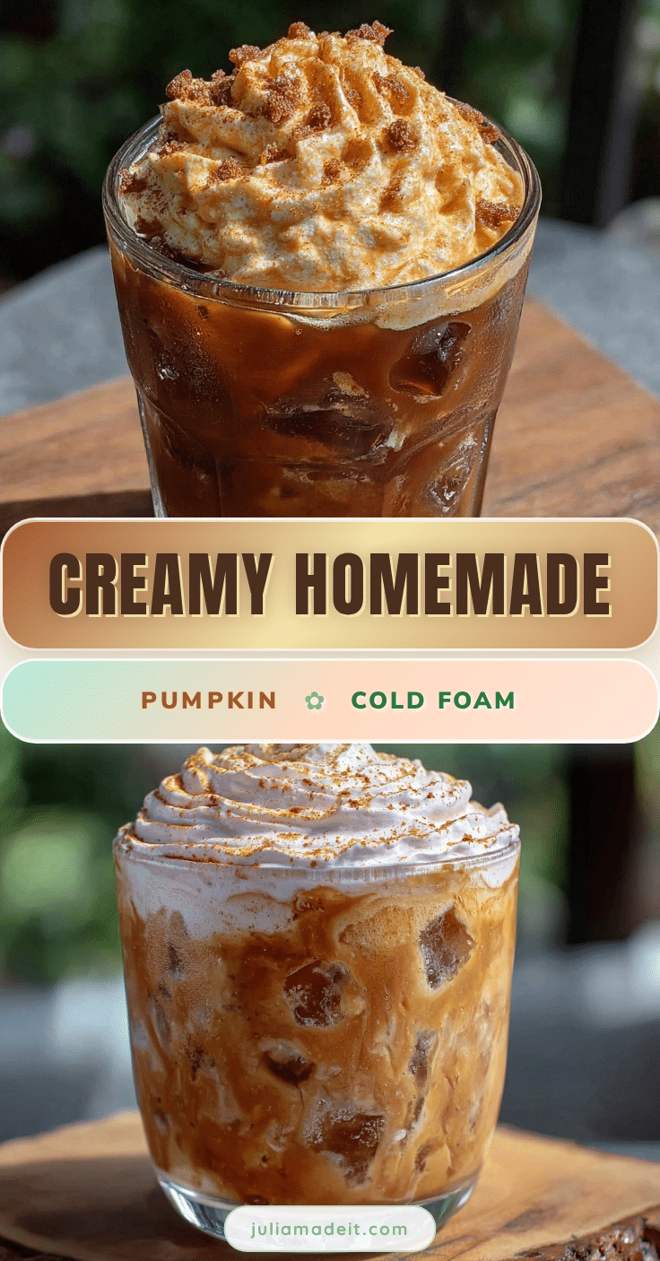 creamy homemade pumpkin cold foam recipe