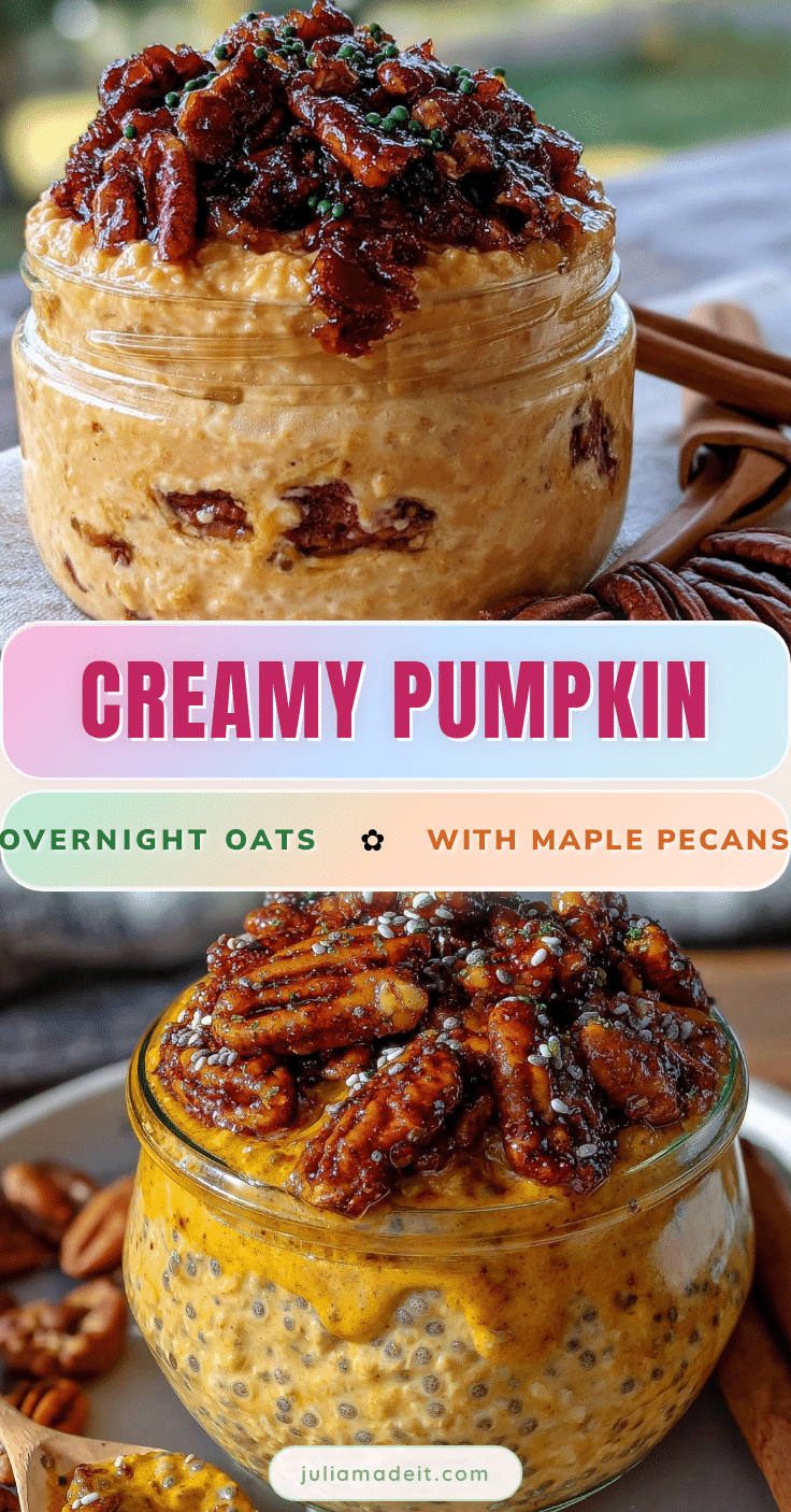 creamy pumpkin overnight oats recipe