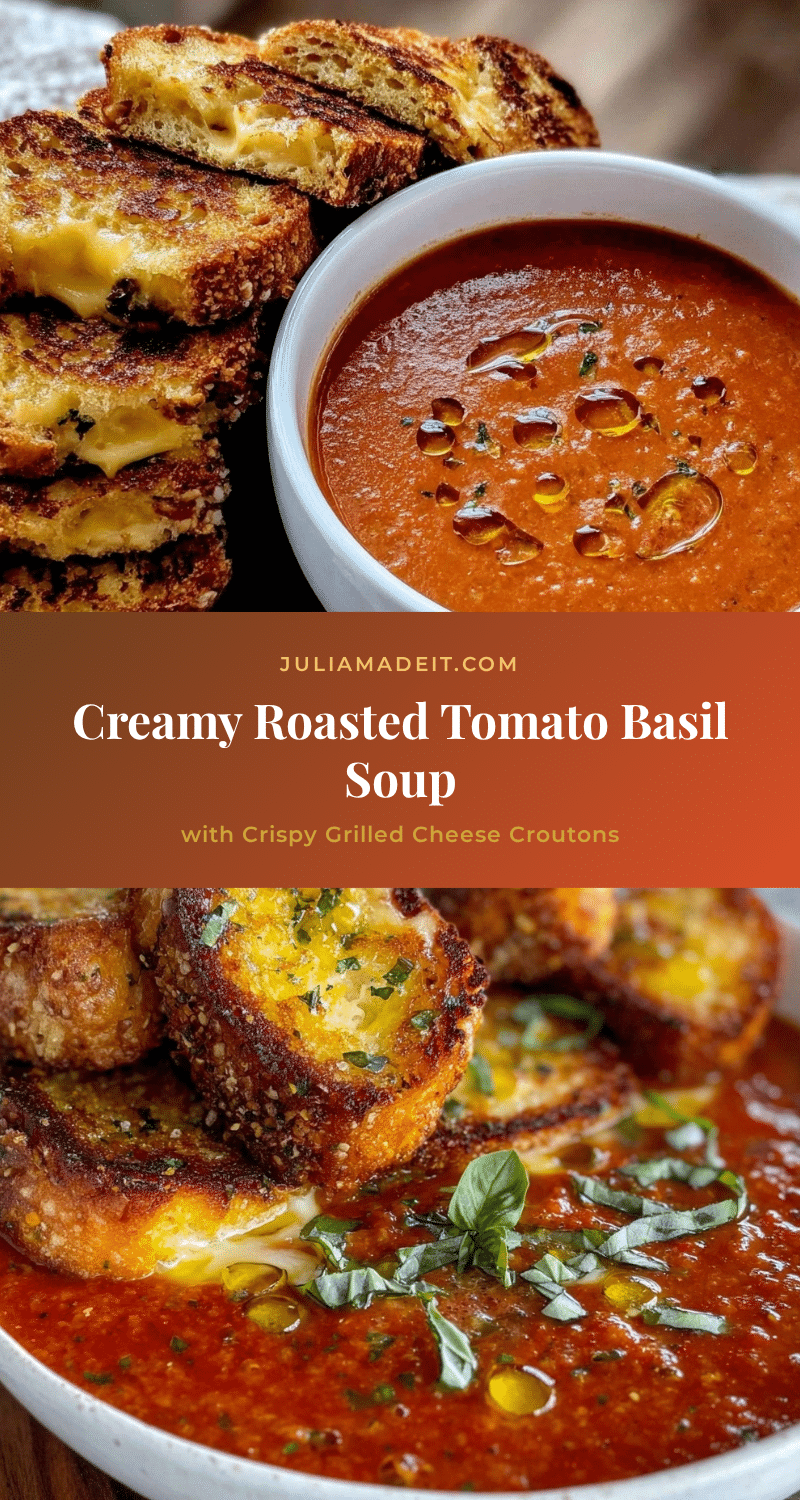 creamy roasted tomato basil soup recipe