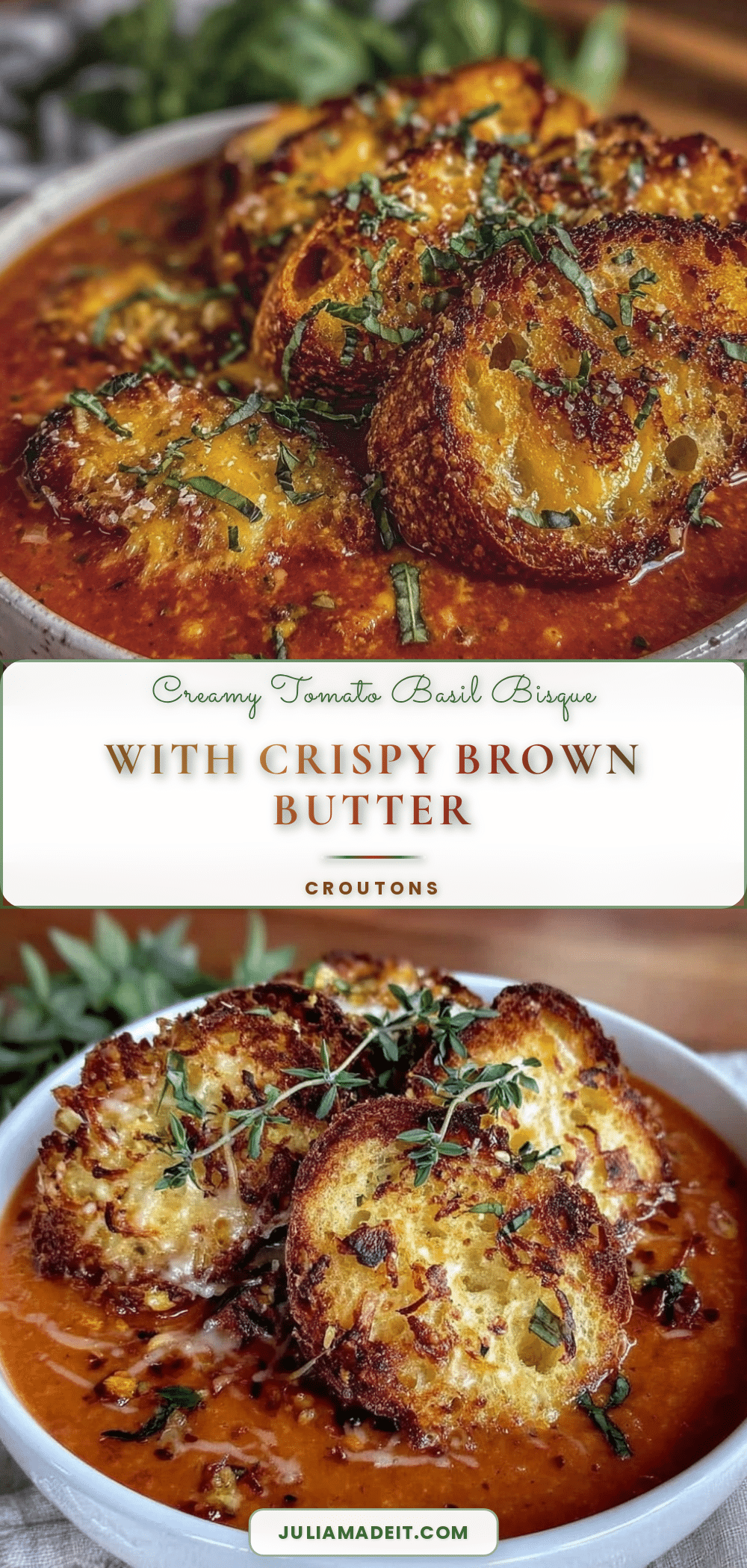 creamy tomato basil bisque recipe