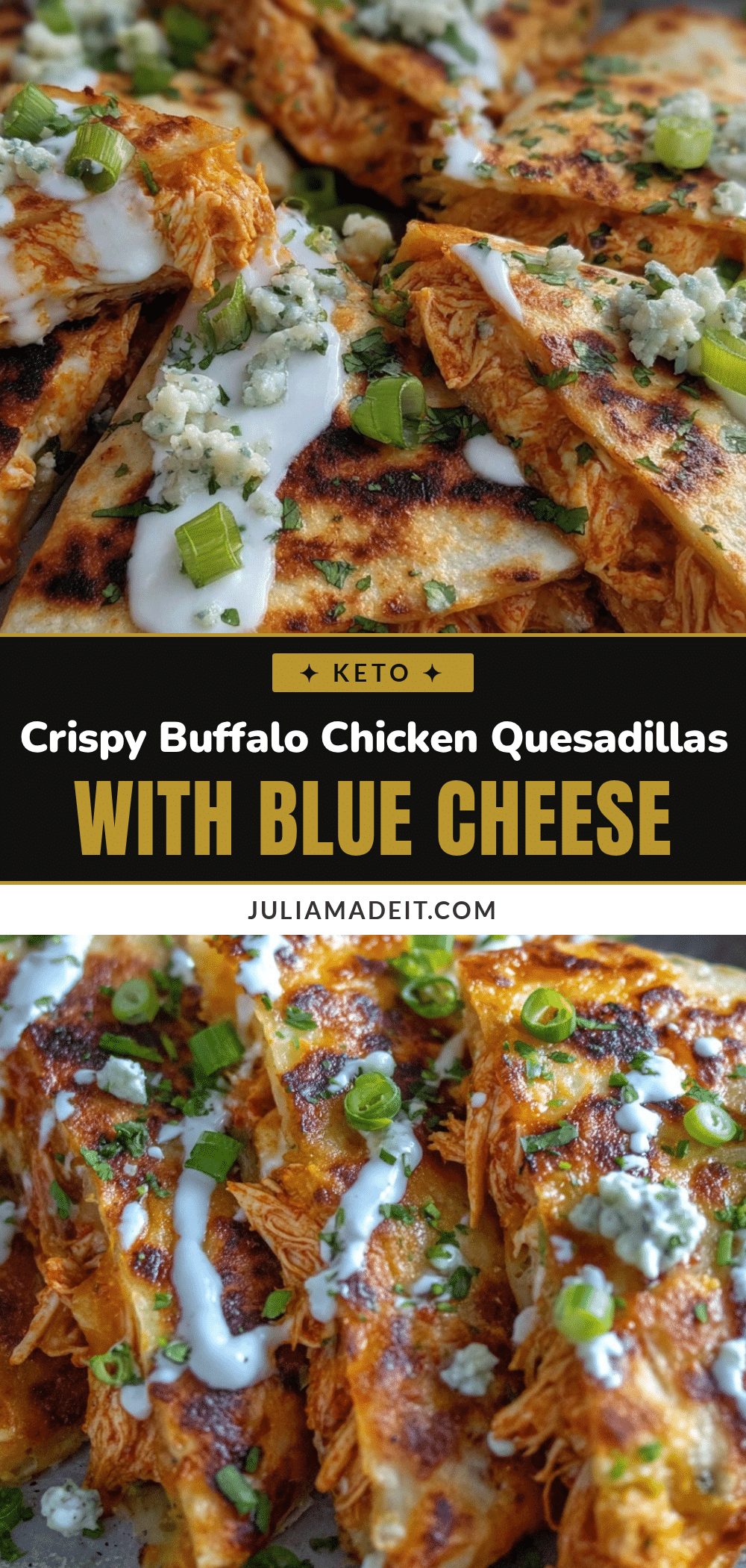 crispy buffalo chicken quesadillas recipe