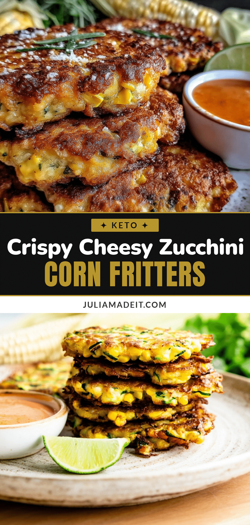crispy cheesy zucchini fritters recipe