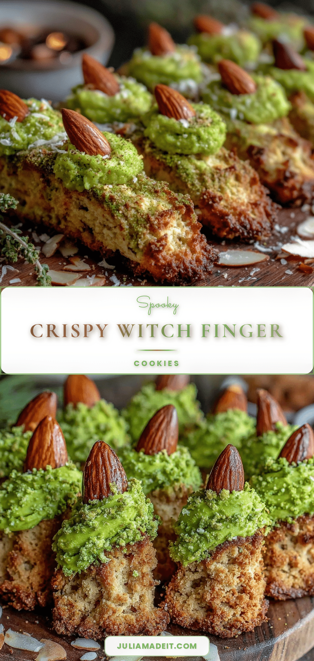 crispy witch finger cookies recipe