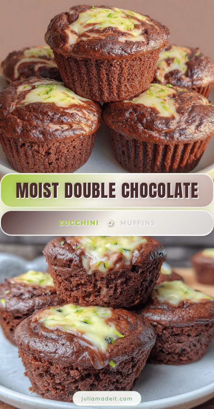 double chocolate zucchini muffins recipe