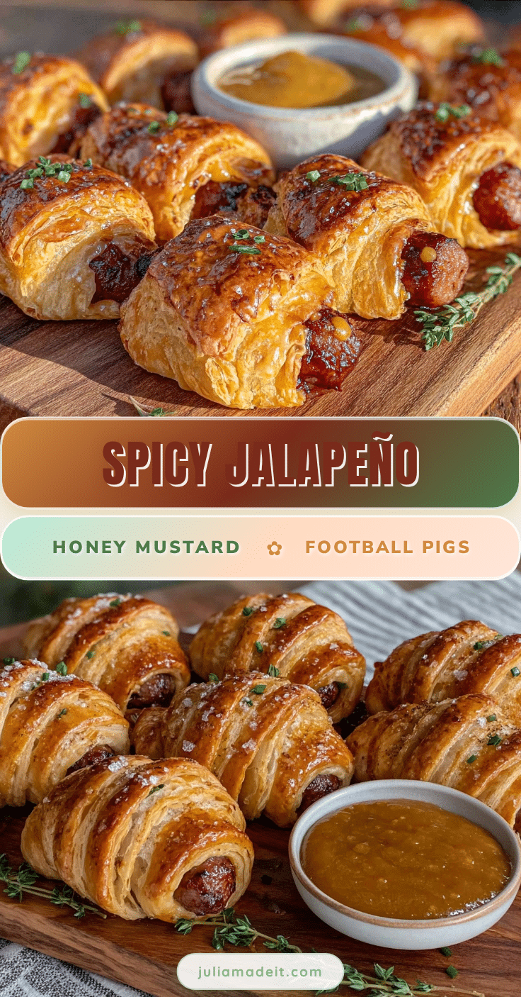 football-shaped pigs in a blanket recipe