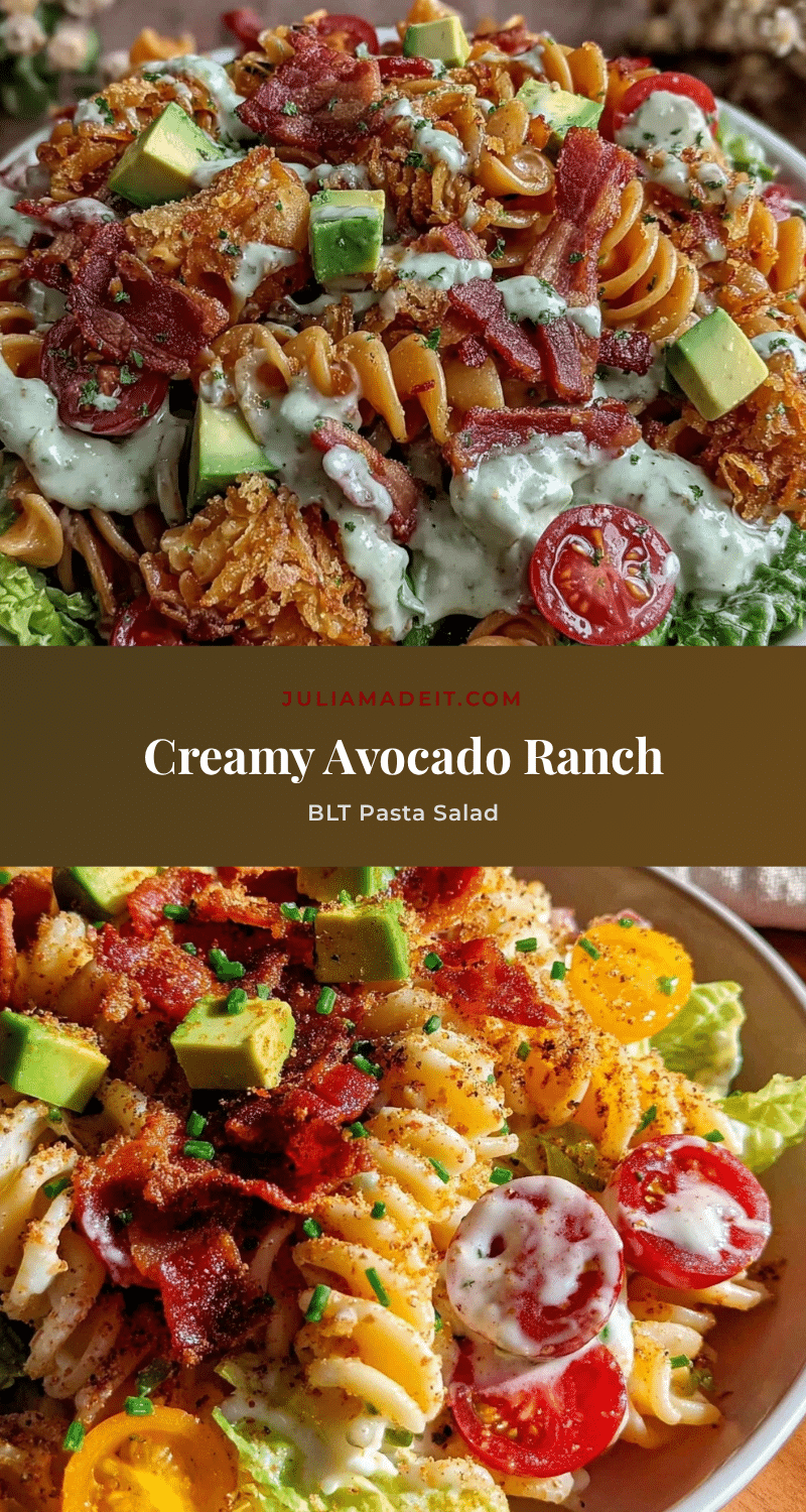 fresh BLT pasta salad recipe