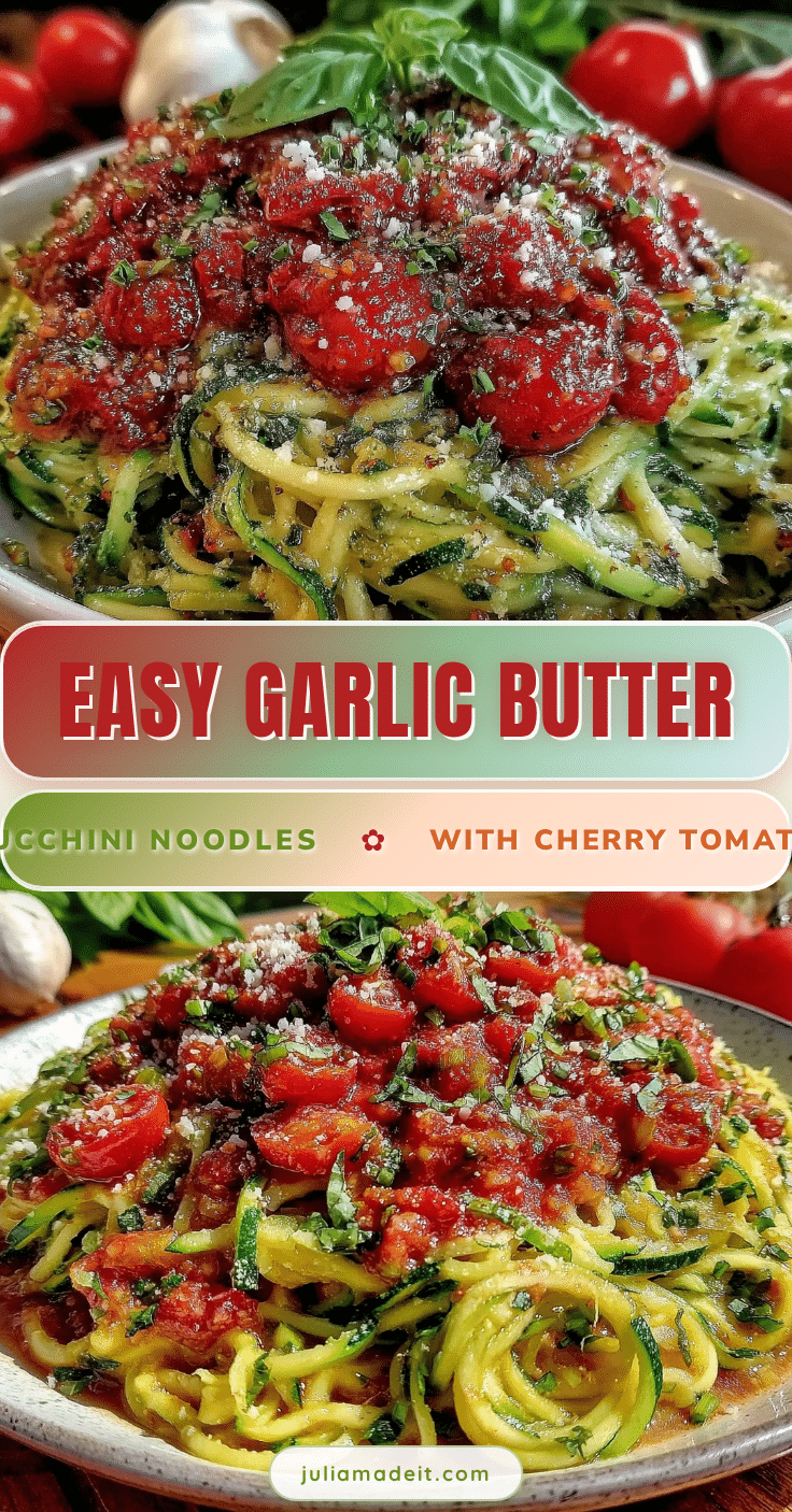 garlic butter zucchini noodles recipe