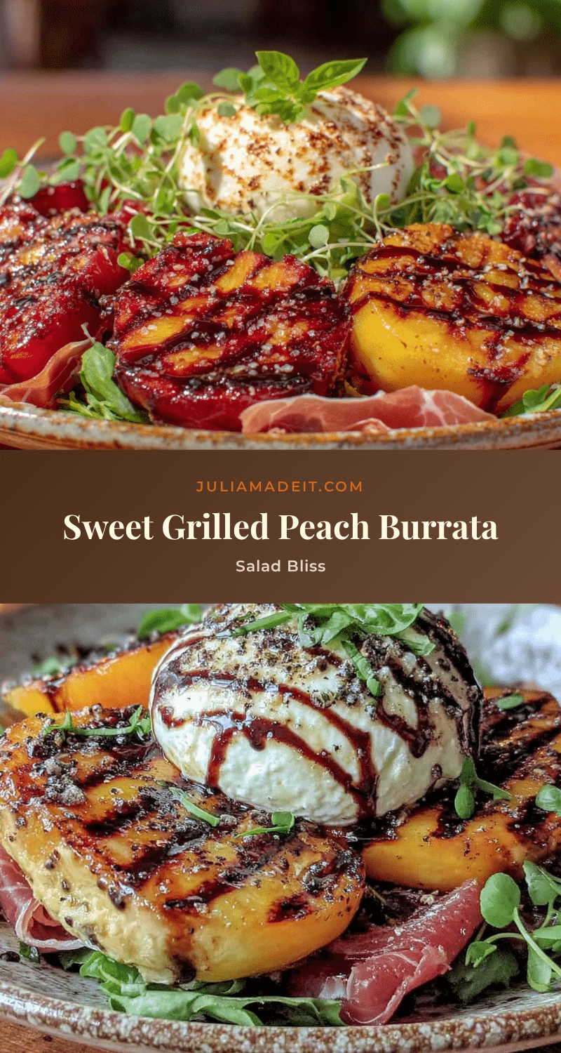 grilled peach burrata salad recipe