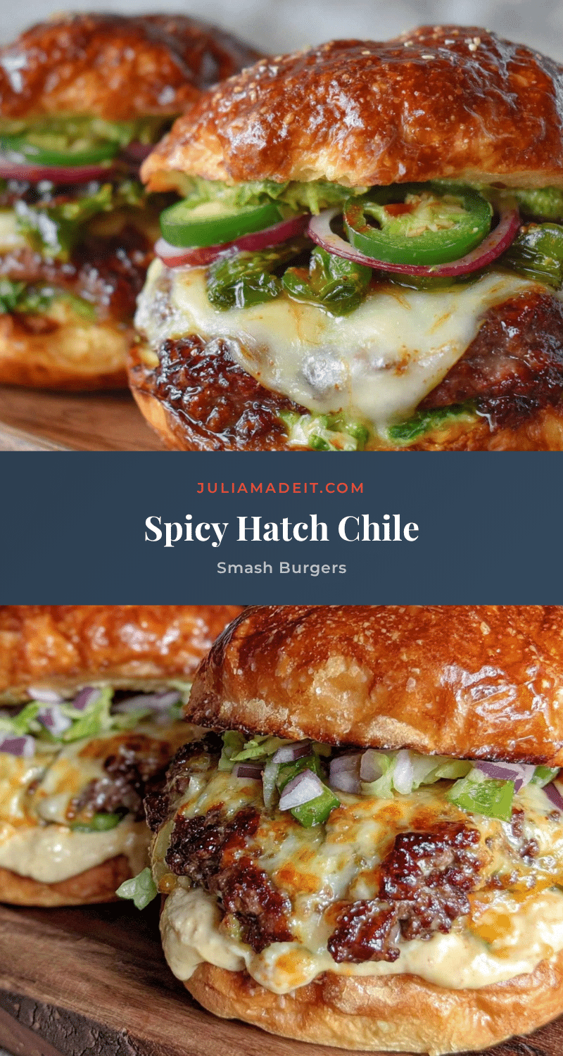 Hatch chile smash burgers recipe