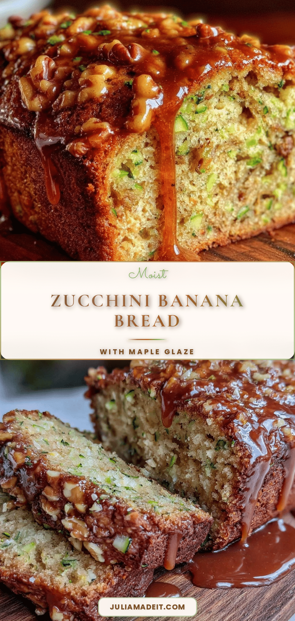 moist zucchini banana bread recipe