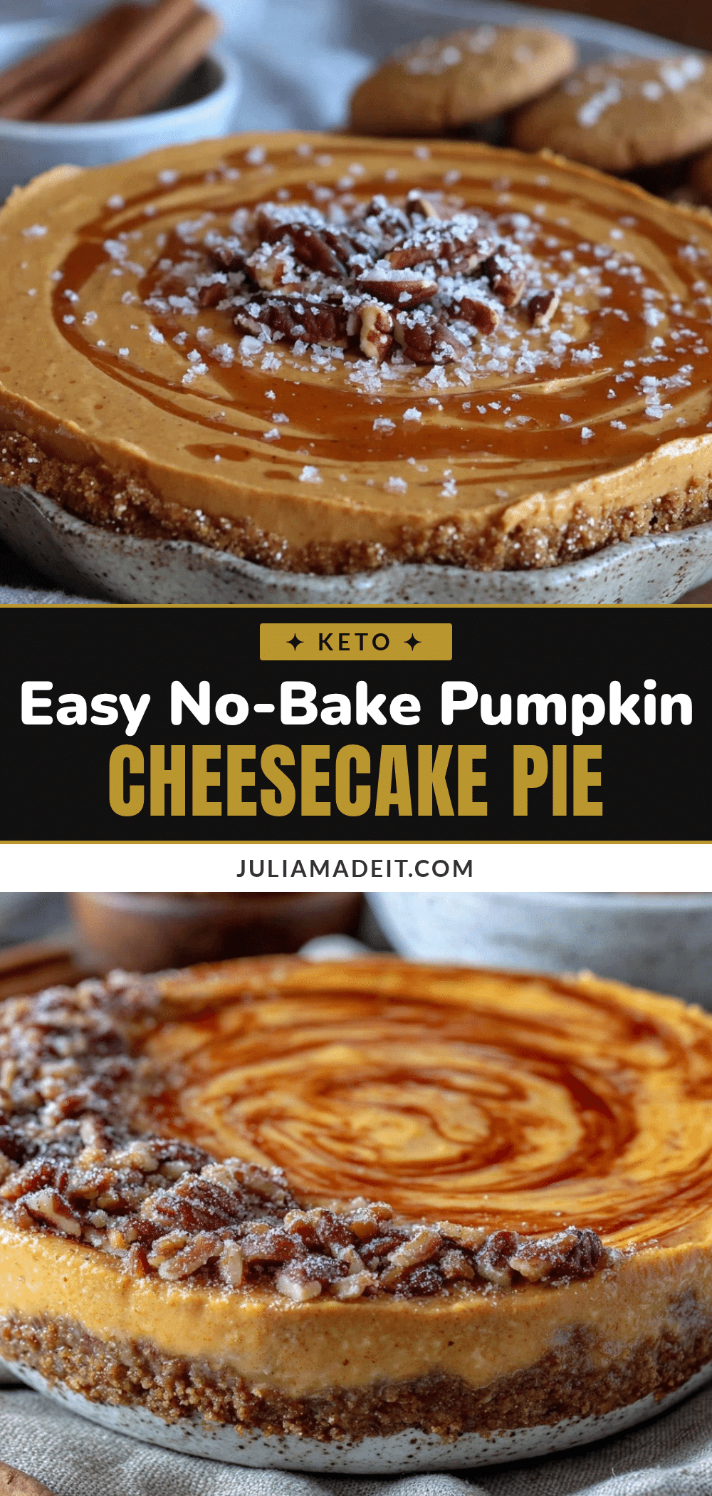 no bake pumpkin cheesecake pie recipe
