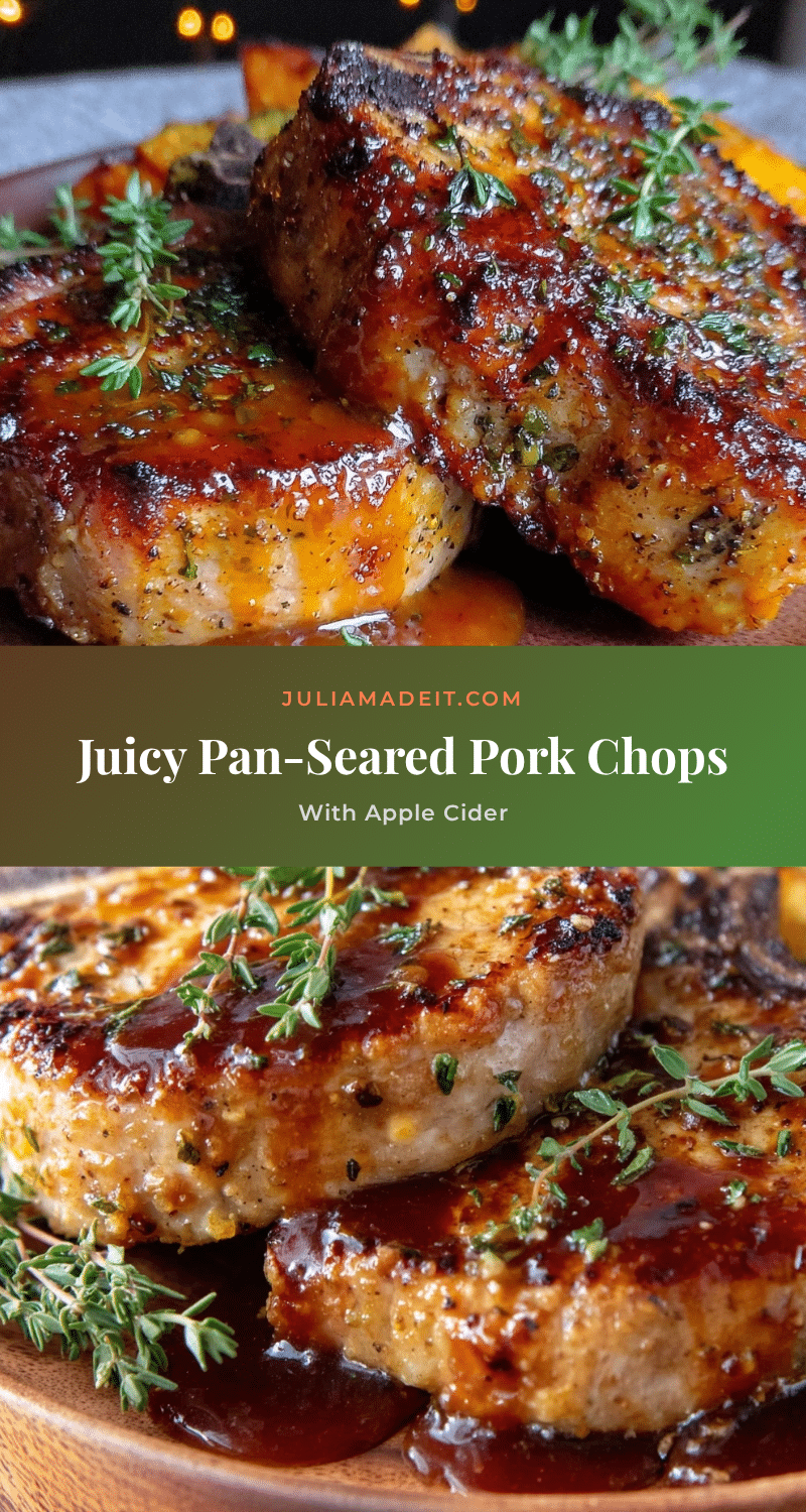 pan-seared pork chops recipe